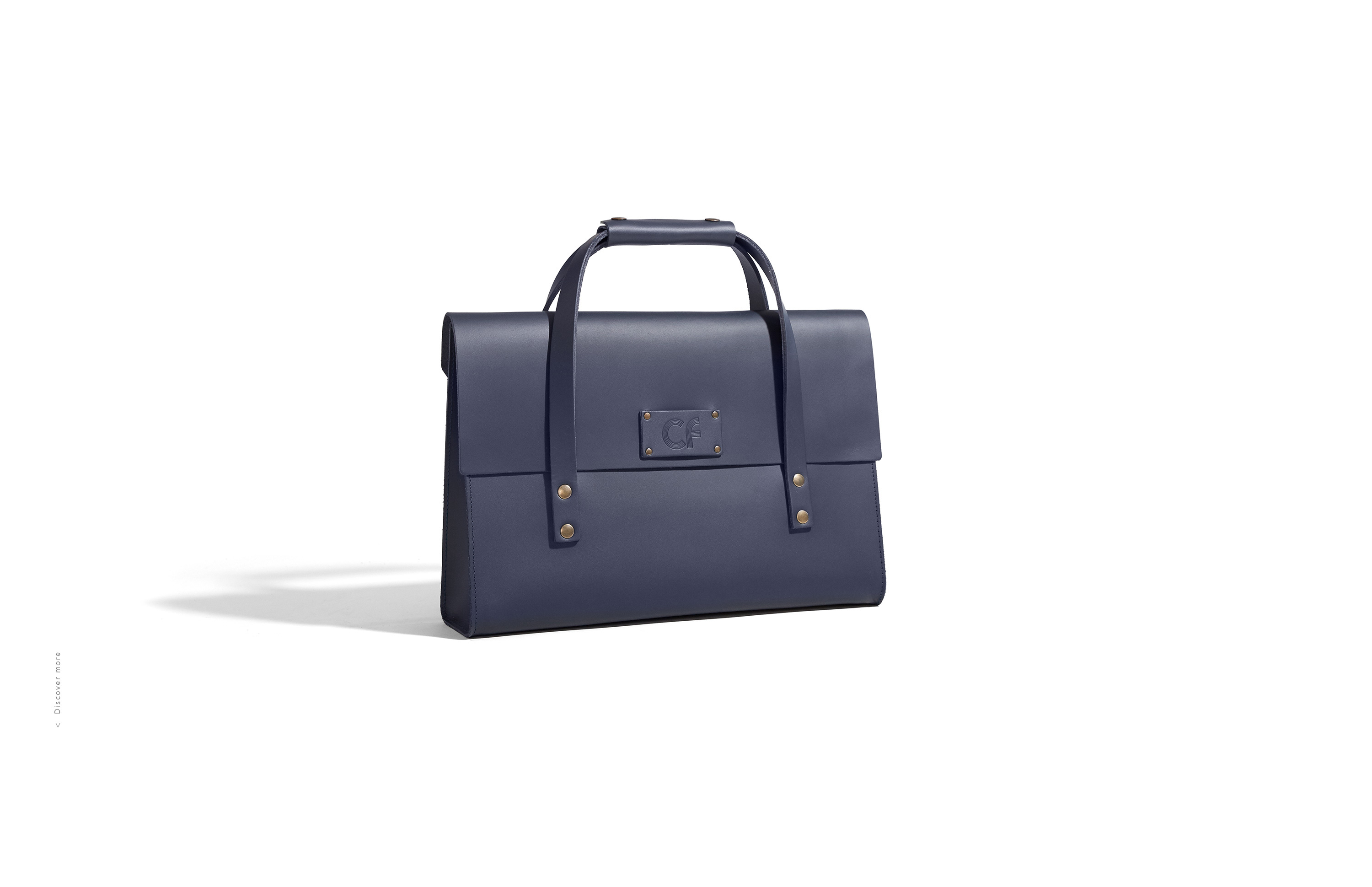 Blue Leather Briefcase