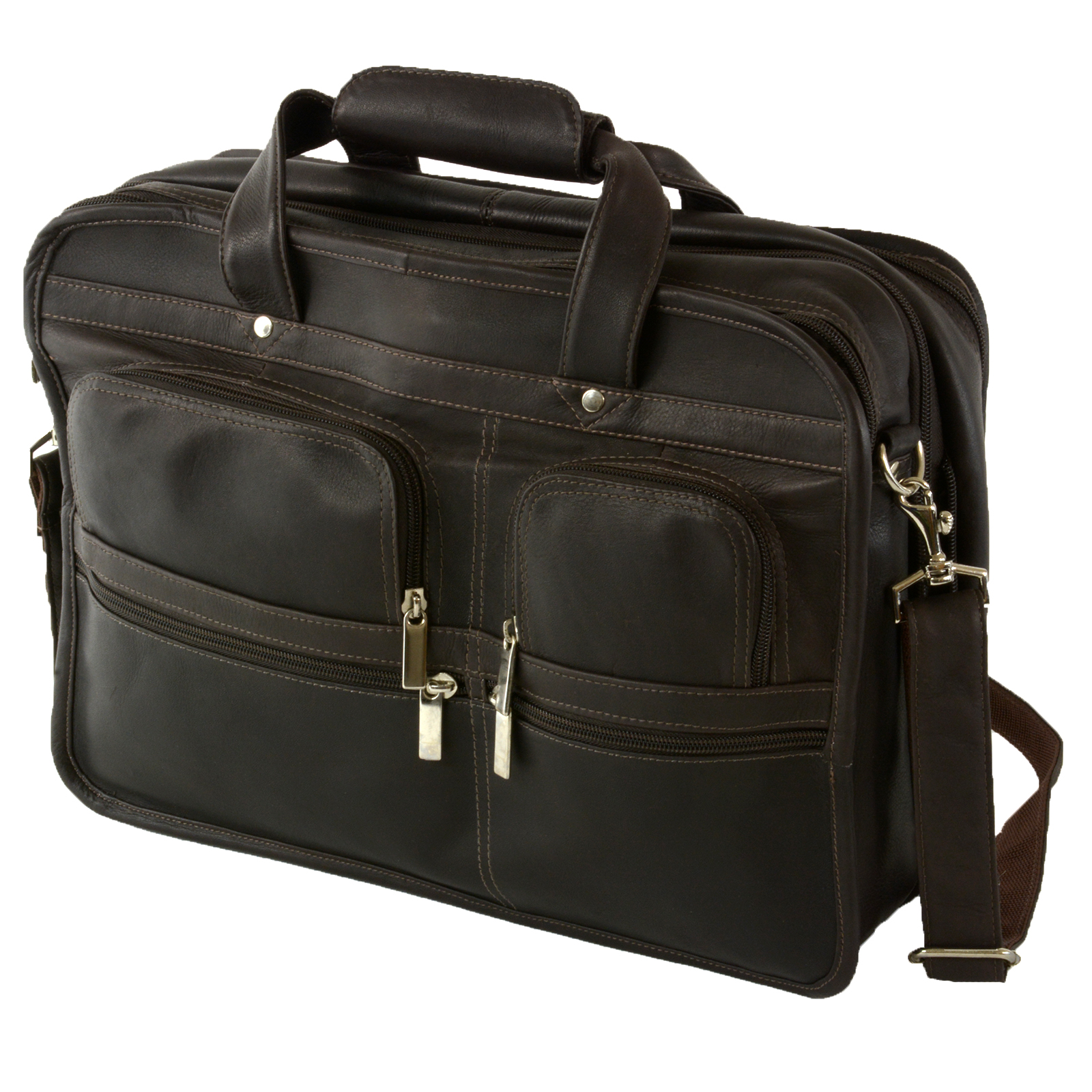 Hammer Anvil Turbo Expandable Laptop Briefcase Colombian Leather ...