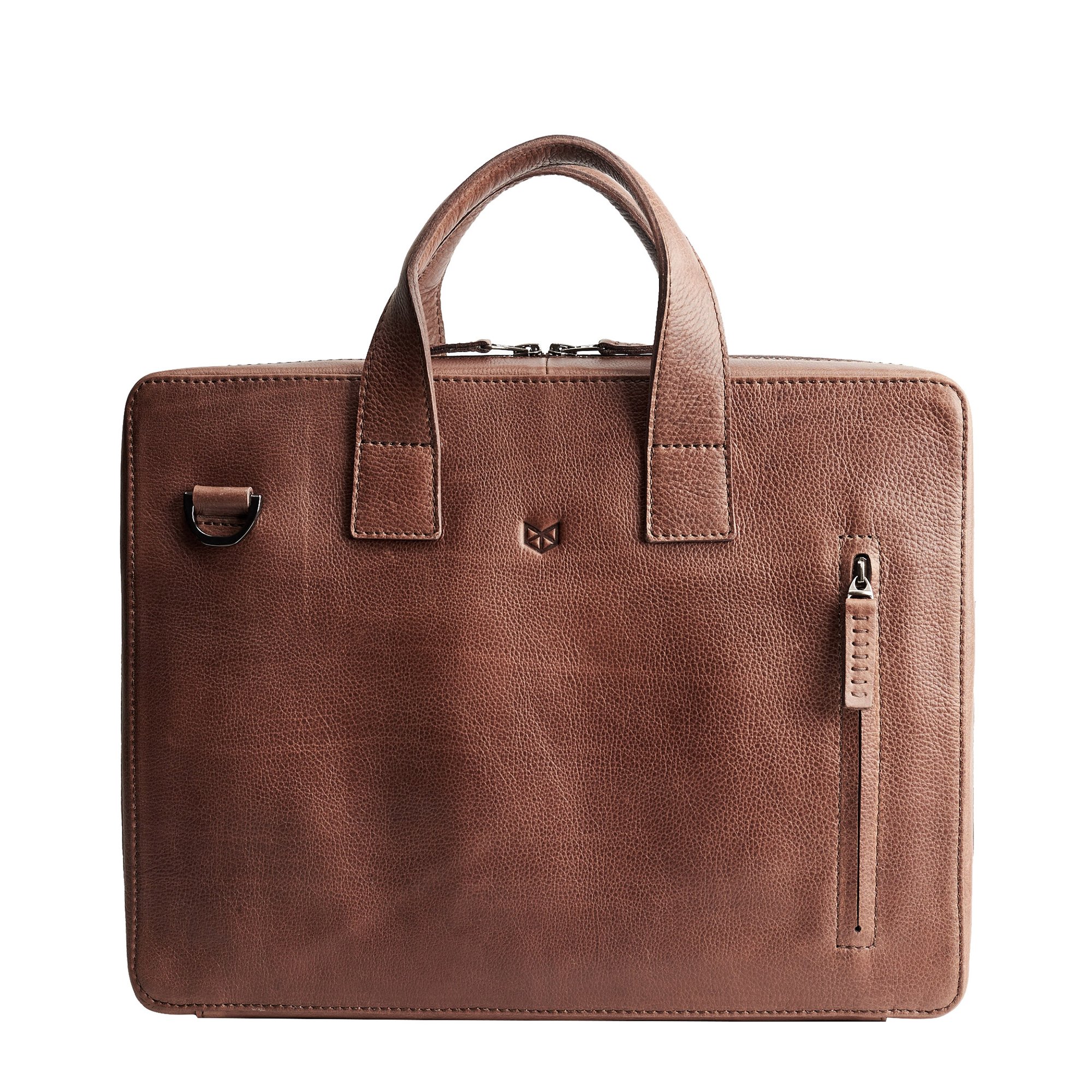 Handmade Roko Men's Briefcase Bag · Brown by Capra Leather