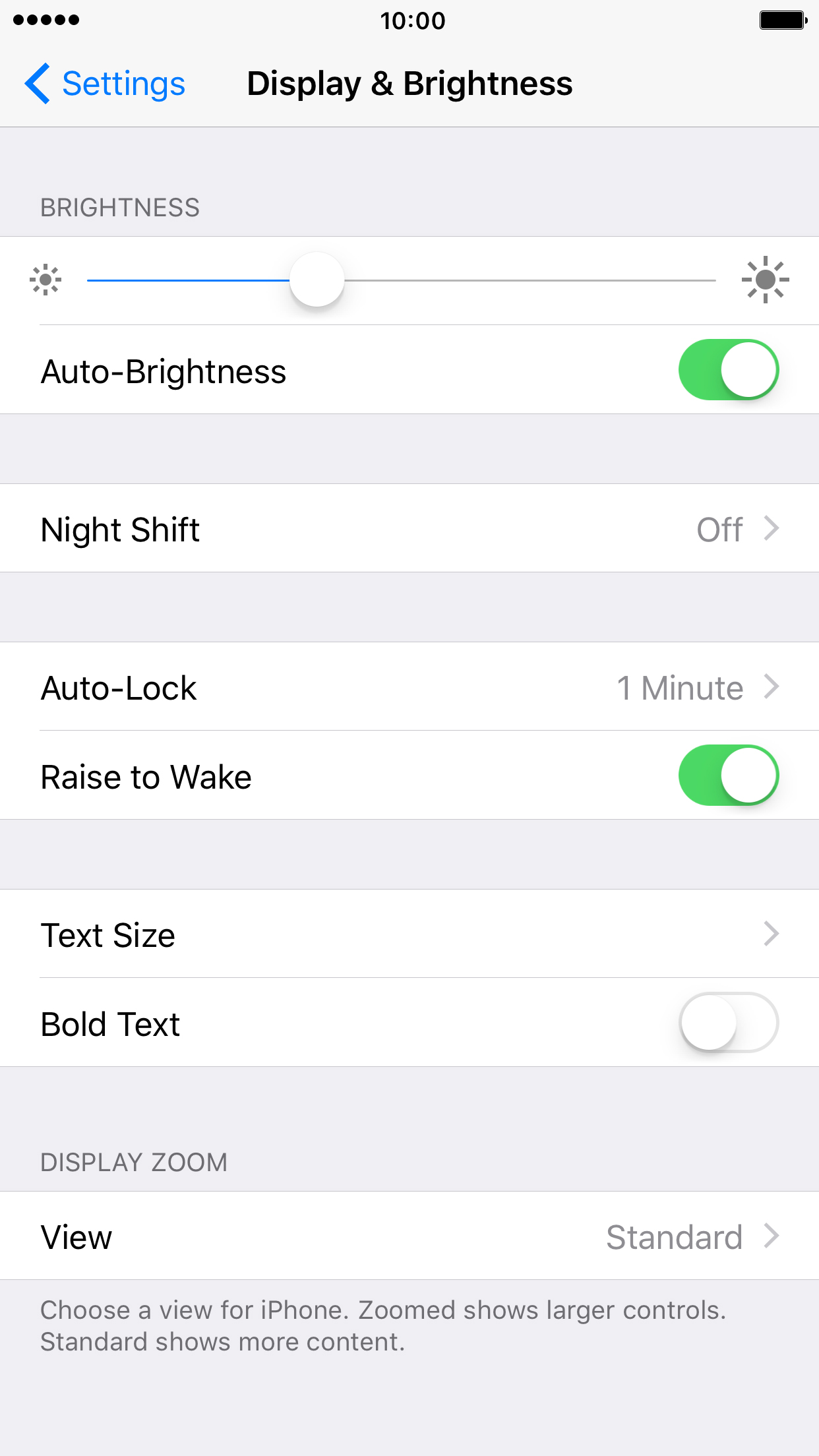 Set screen brightness - Apple iPhone 7 Plus (iOS 10.0) - Telstra