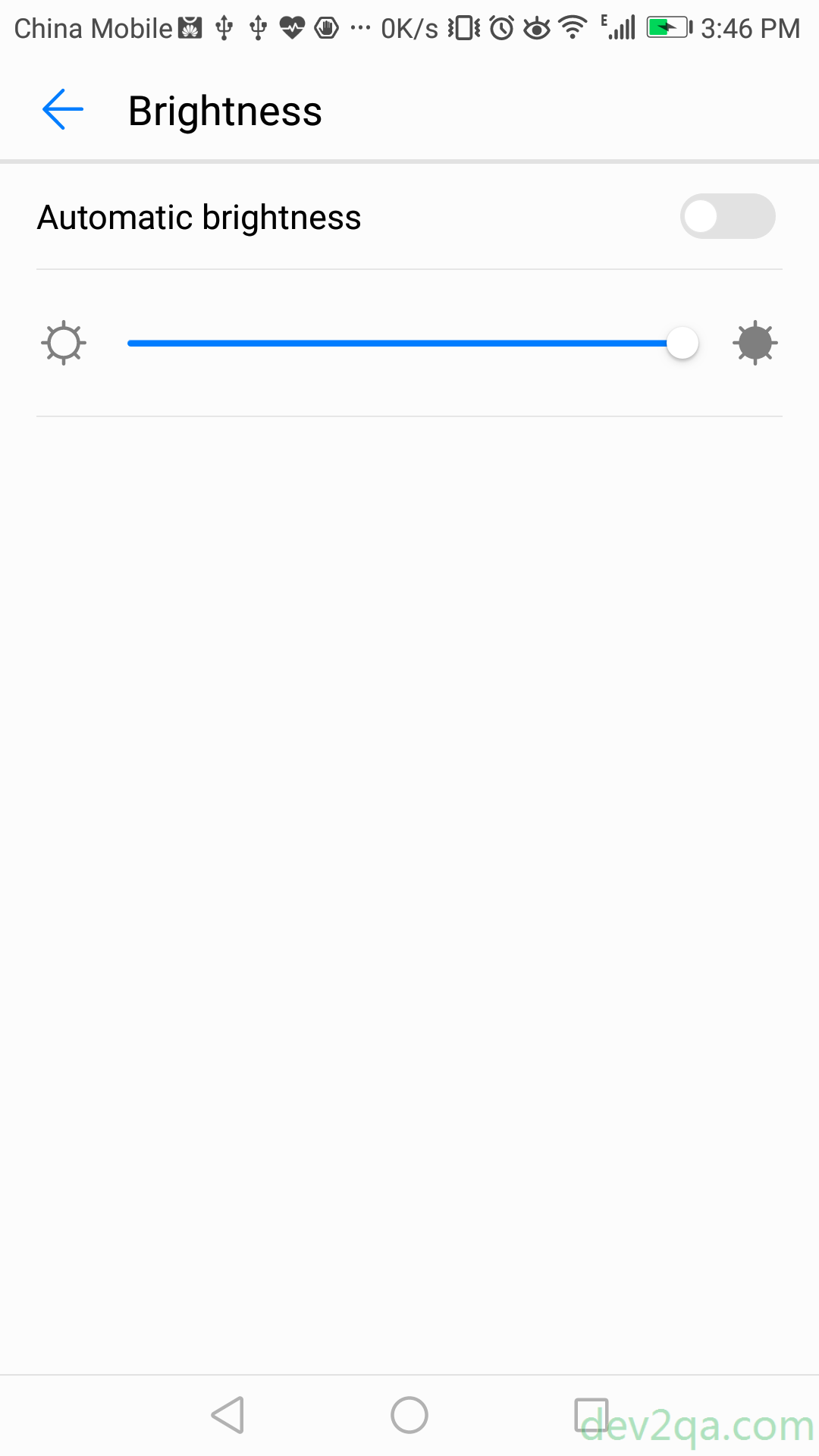 Android Change Screen Brightness Programmatically Example