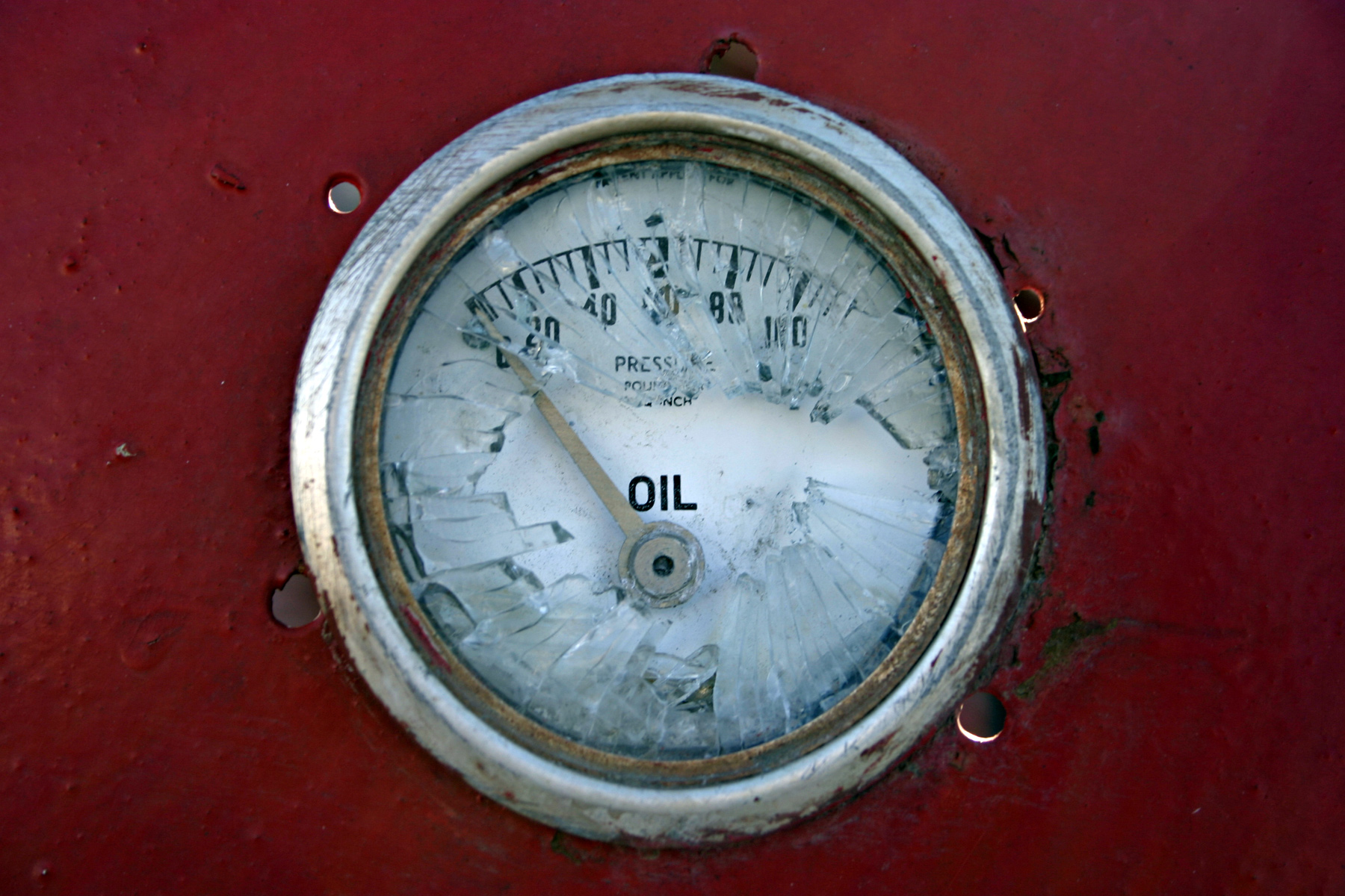 Broken oil meter photo