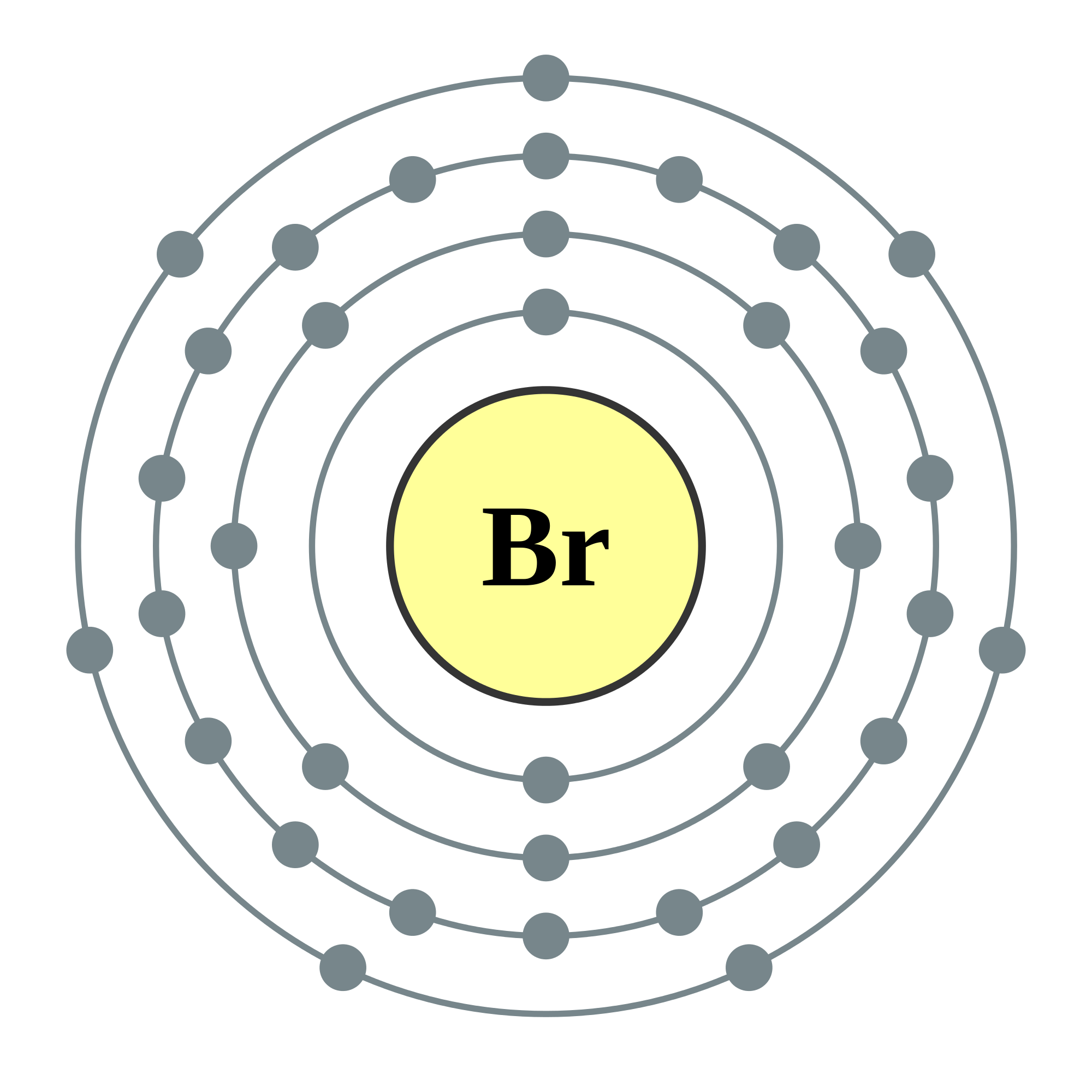 Bromine: atom, br, bromine, chemical, elements, en, group, history ...