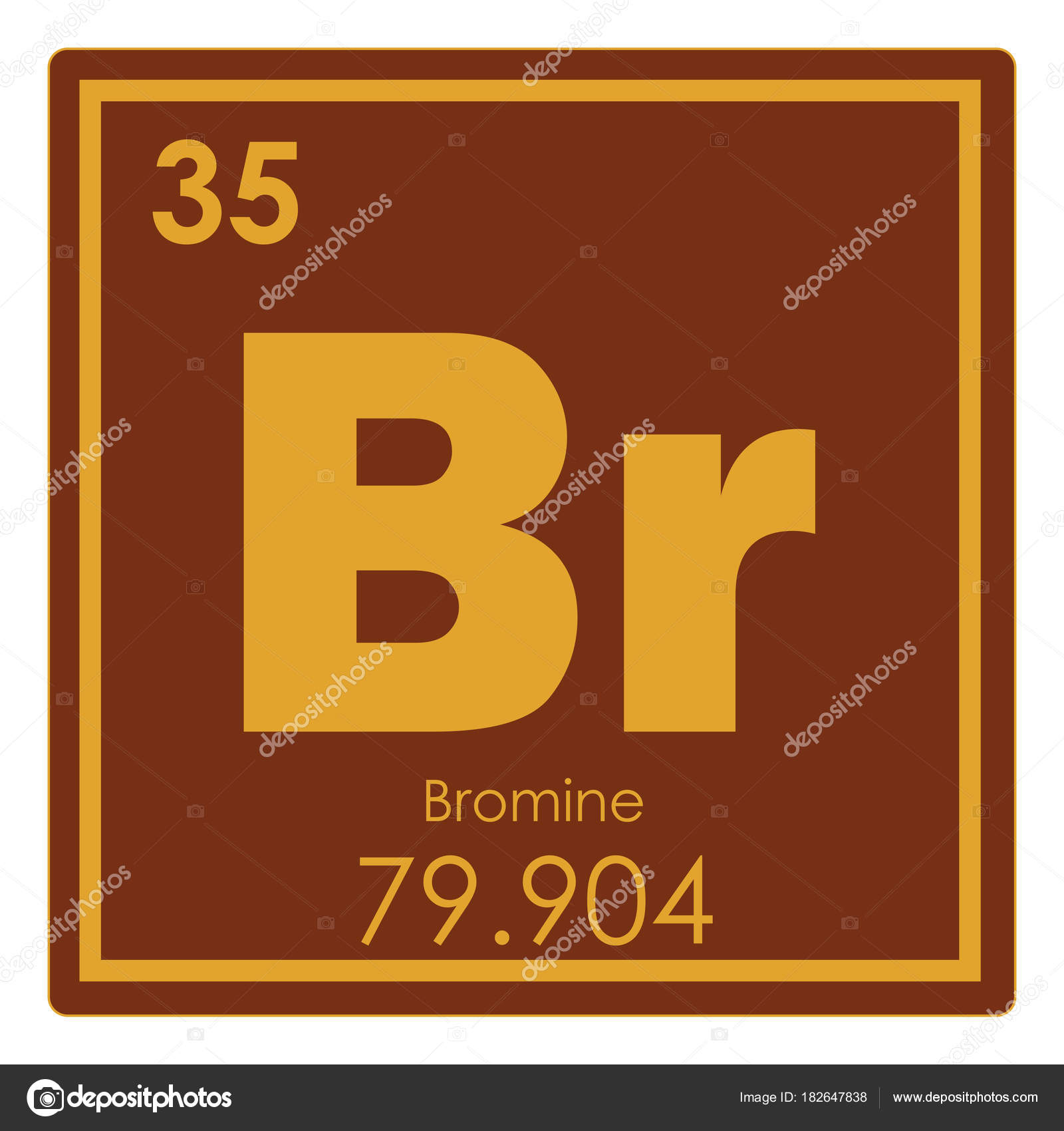 Bromine chemical element — Stock Photo © tony4urban #182647838