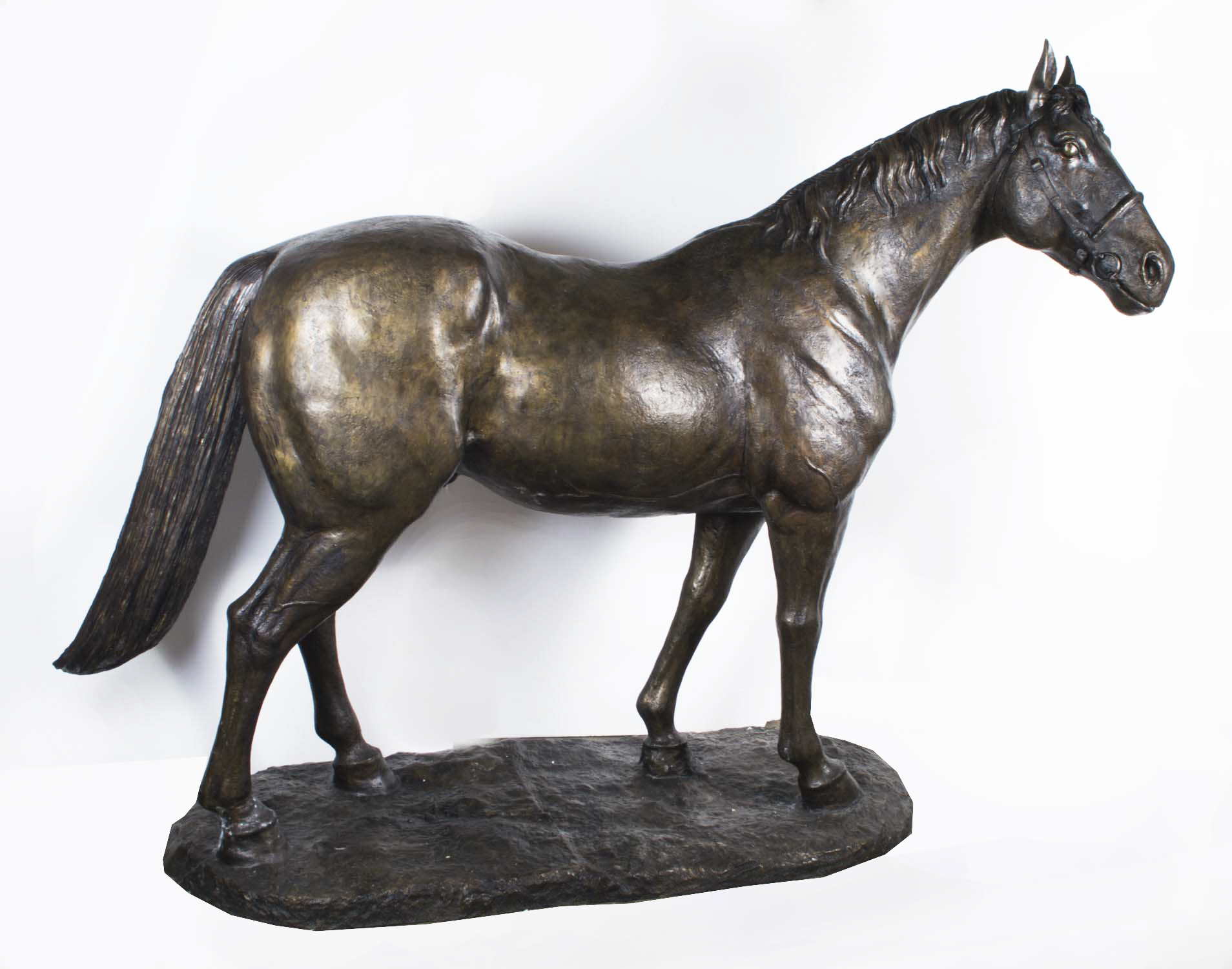 Bronze horse statue photo