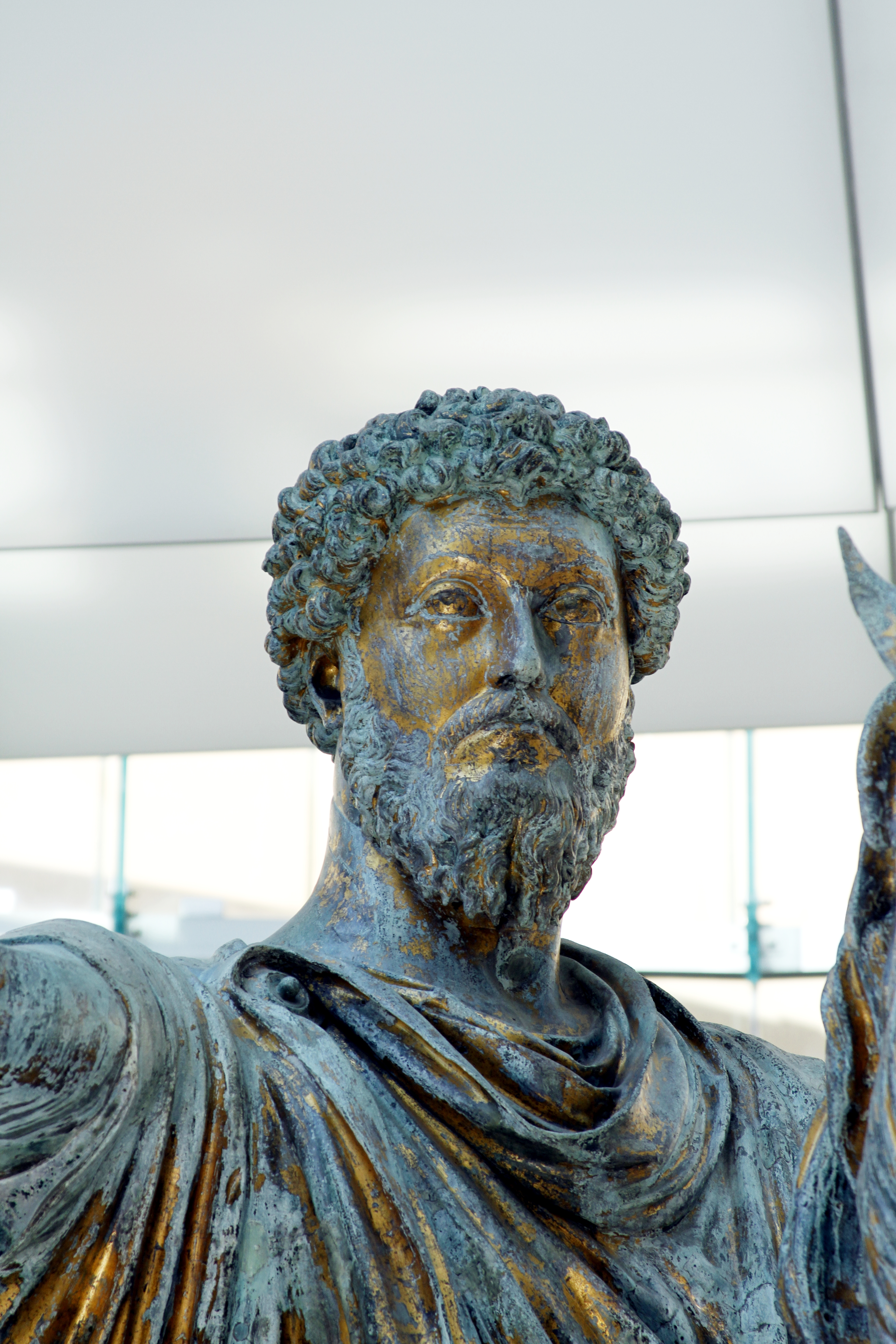 File:Close-up - Equestrian statue of Marcus Aurelius - Palazzo dei ...