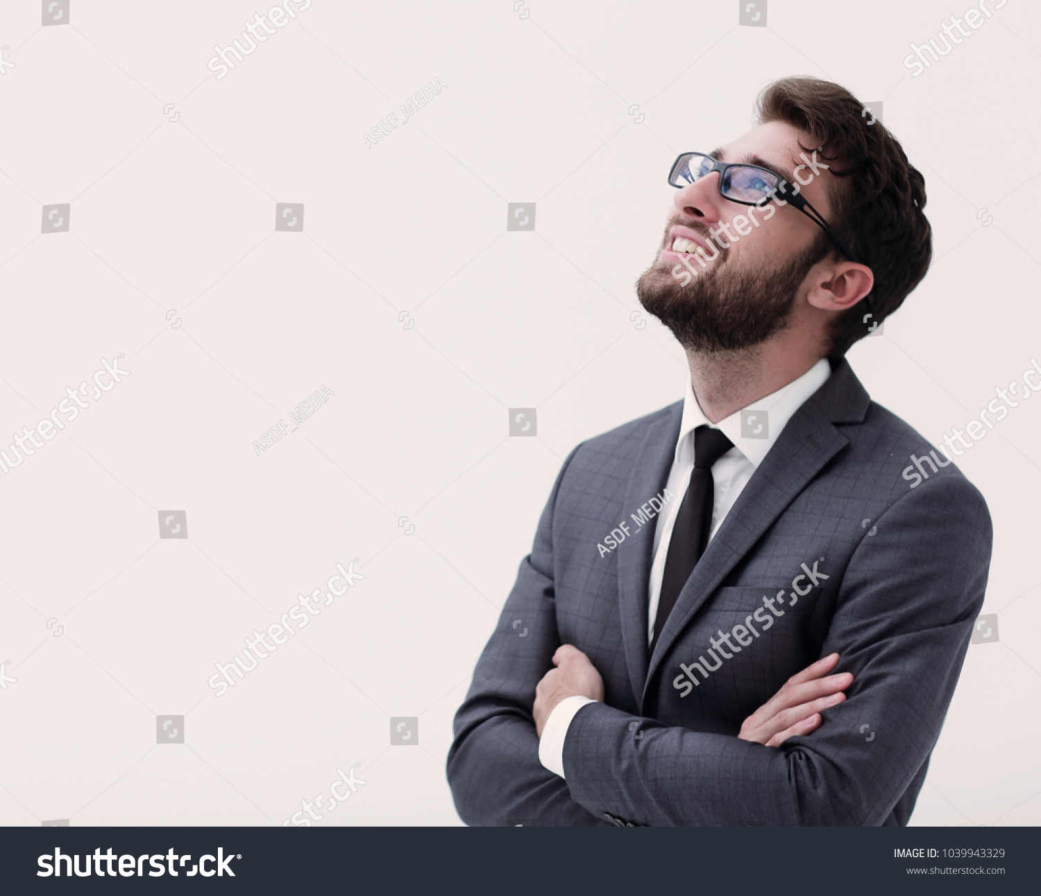 Brooding Handsome Guy Lifted His Head Stock Photo (Royalty Free ...
