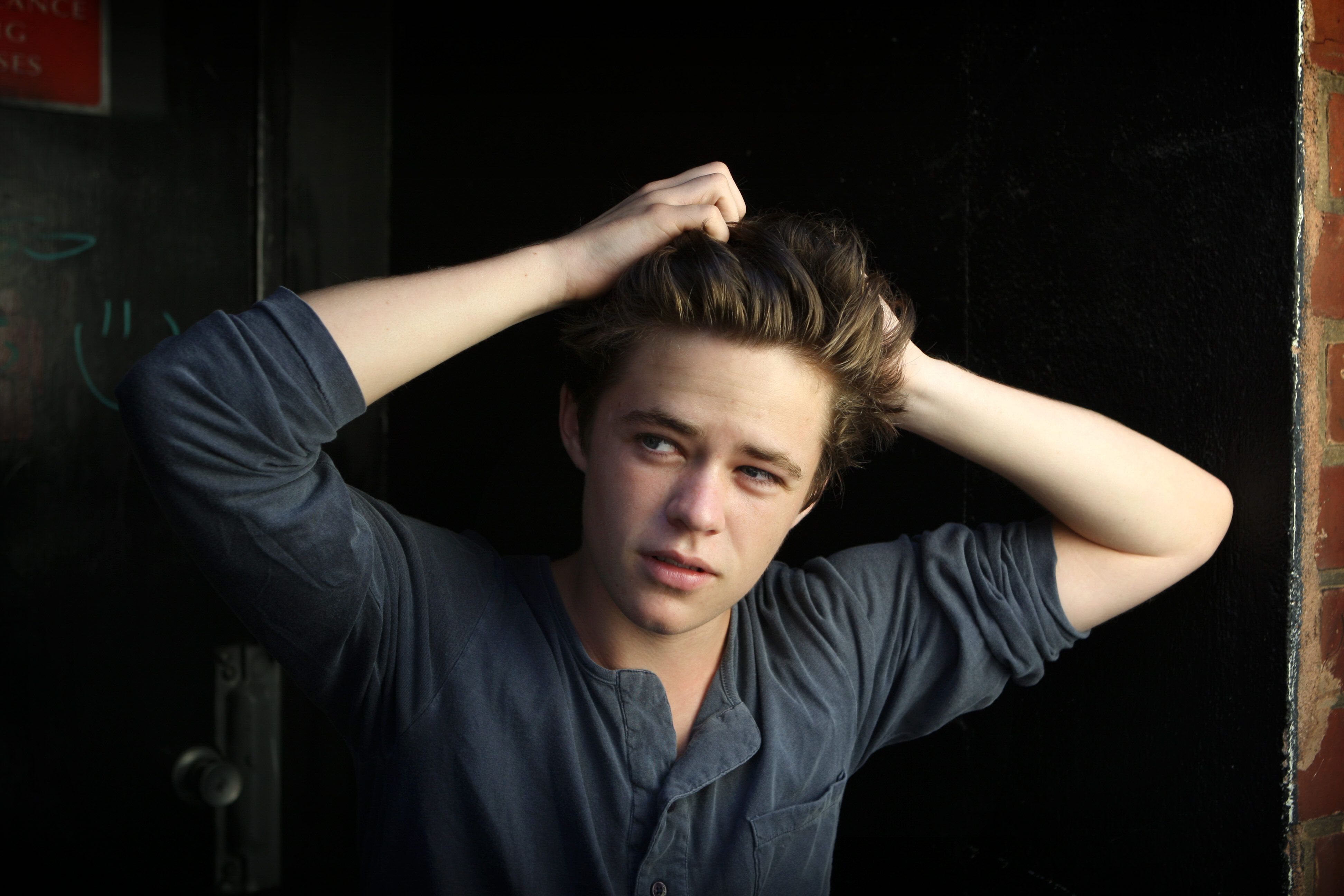 Harrison Gilbertson has certainly perfected the brooding look. Can't ...