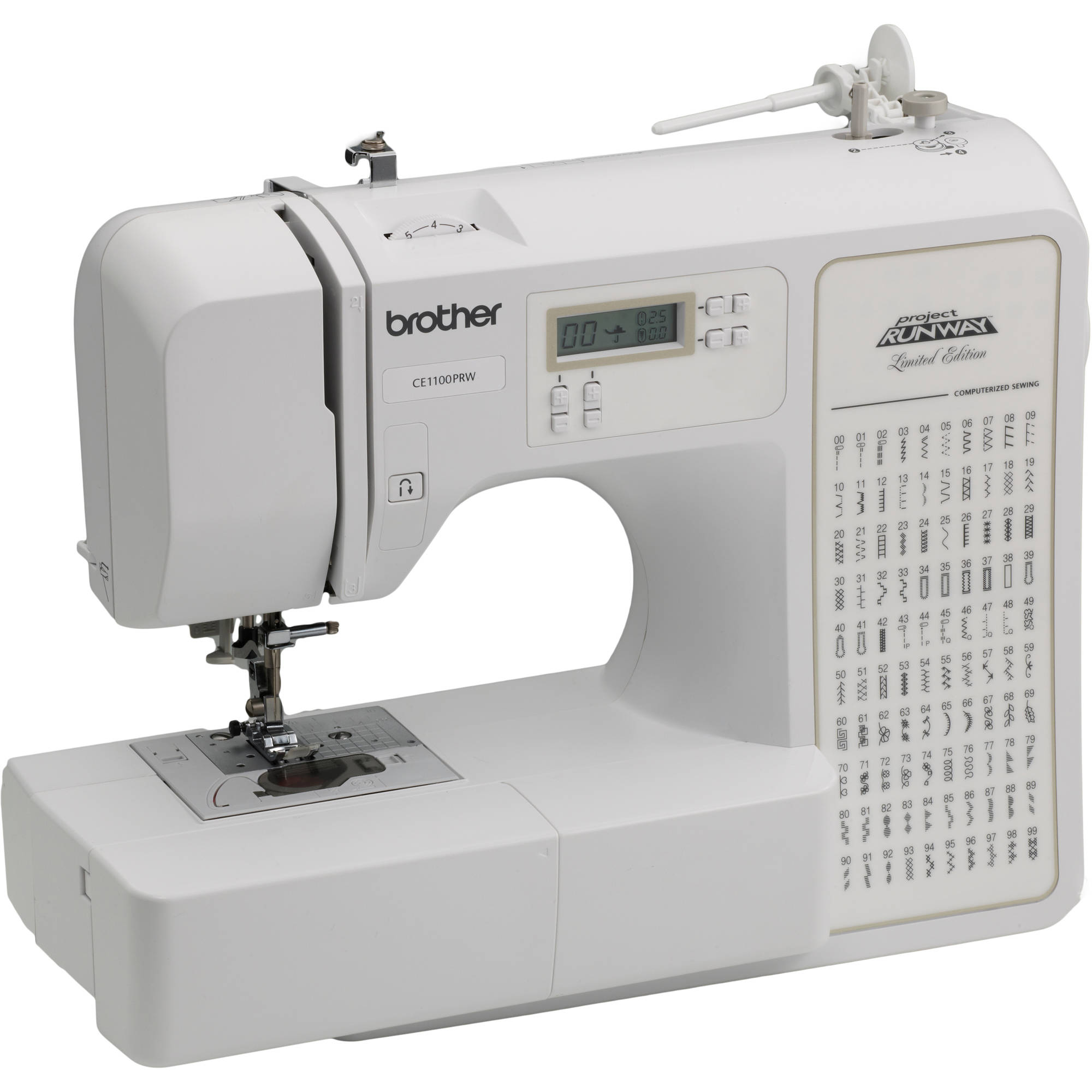 Computerized 100-Stitch Project Runway Sewing Machine CE1100PRW ...