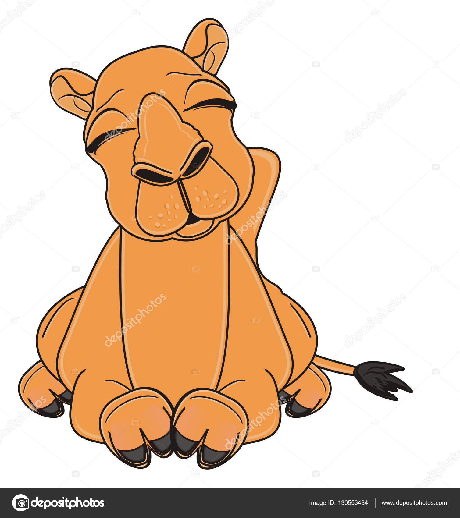cute sleeping brown camel — Stock Photo © tatty77tatty #130553484