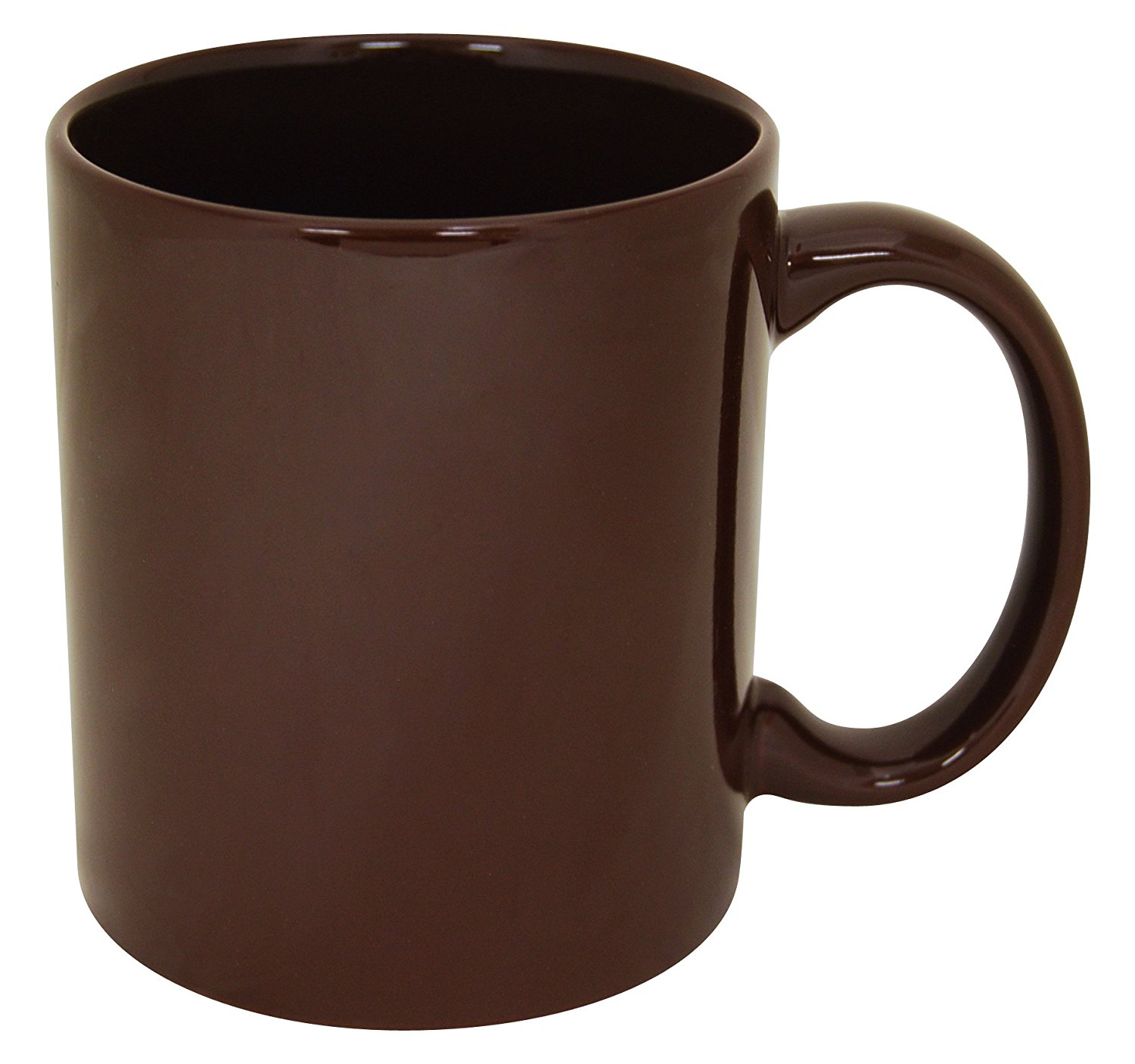 Amazon.com: Funny Guy Mugs Plain Brown Ceramic Coffee Mug, Brown, 11 ...