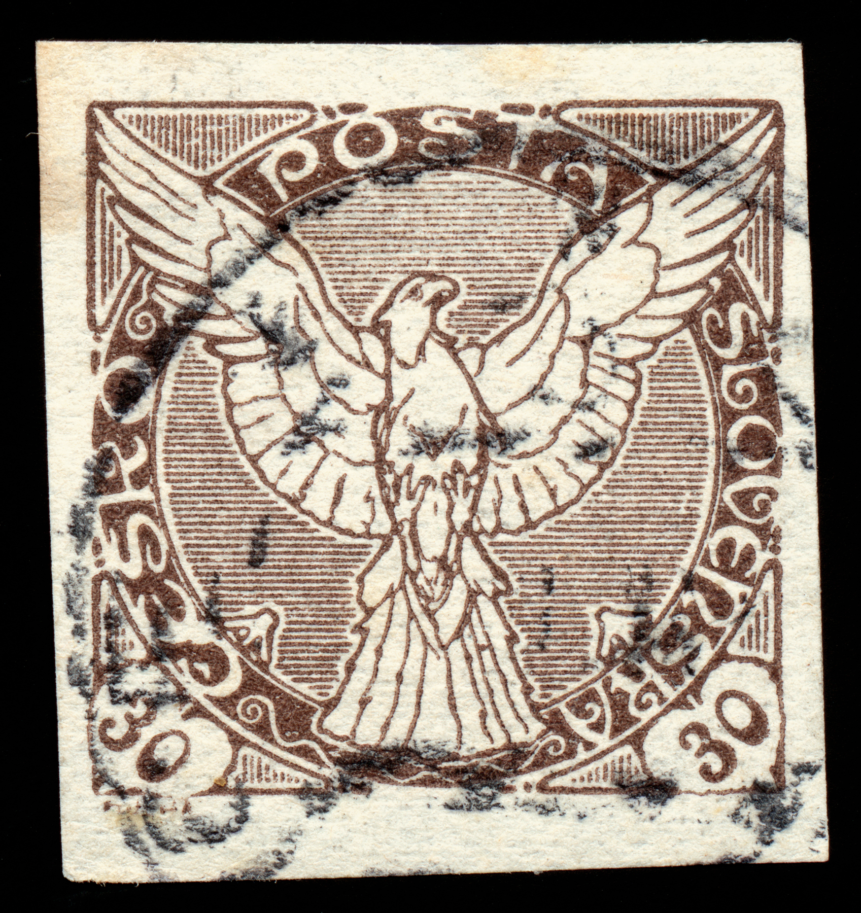 Brown falcon stamp photo