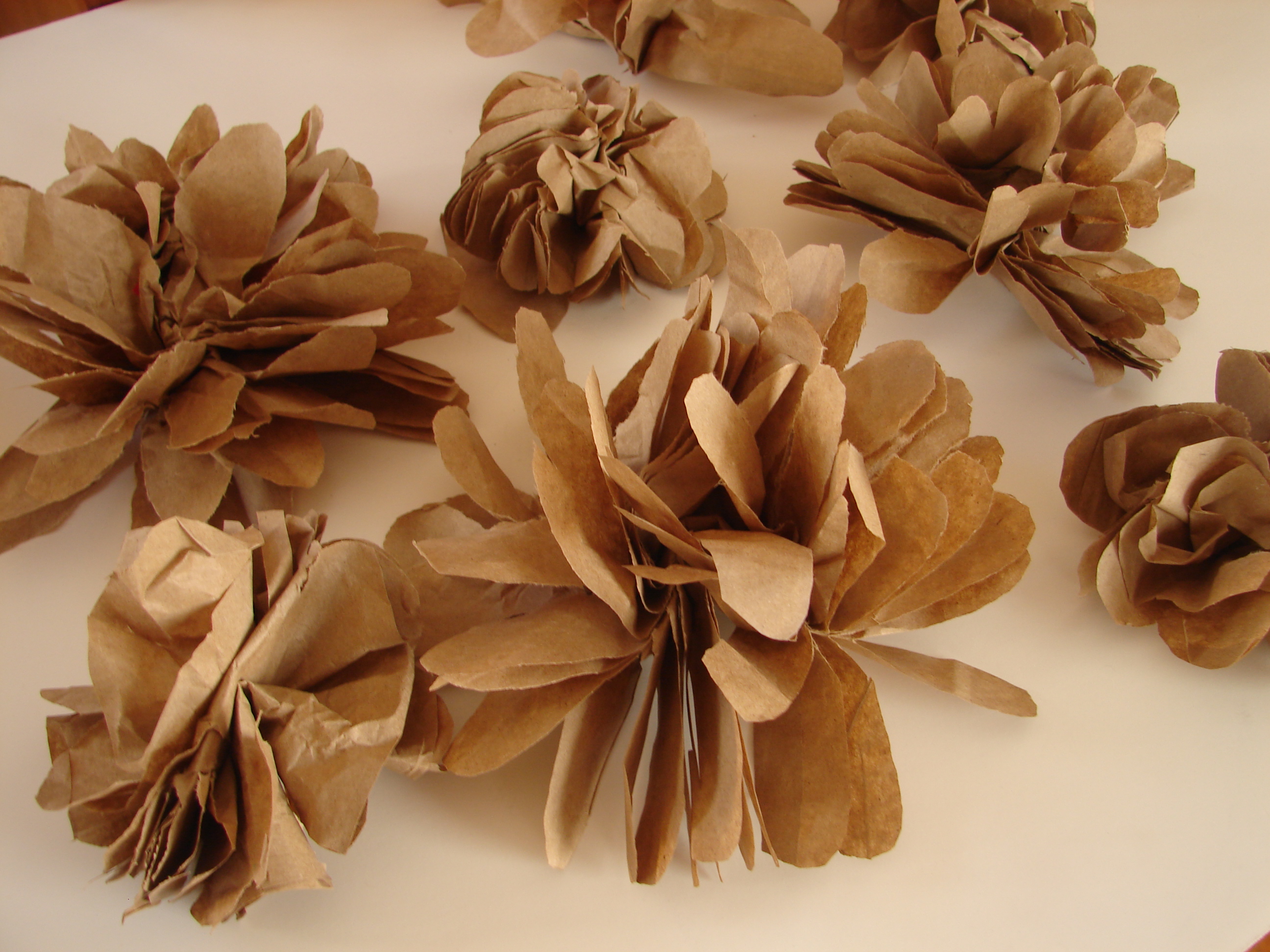 Brown paper bag flowers | My House and Home