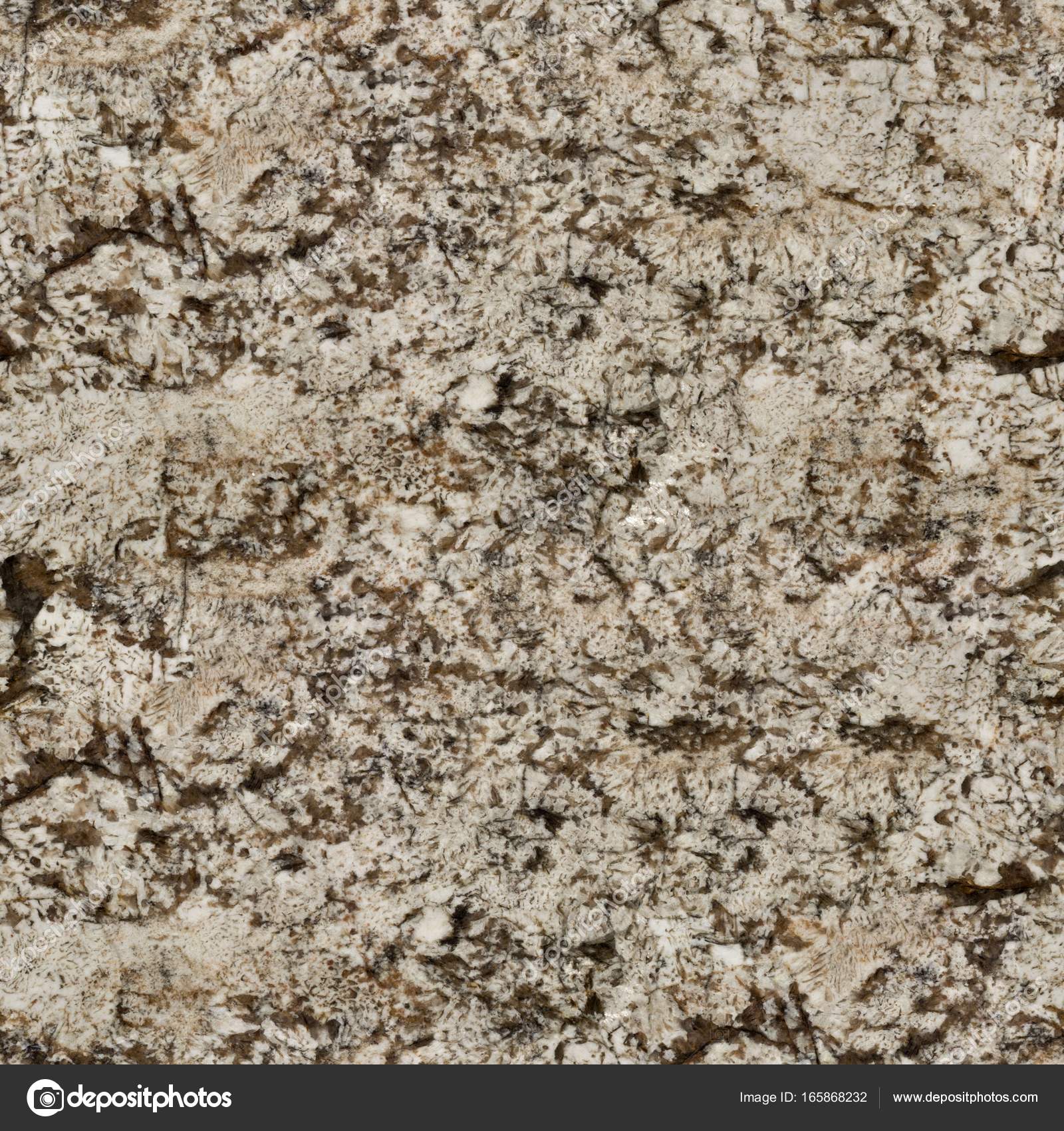 Brown granite, abstract background. Seamless square texture, til ...
