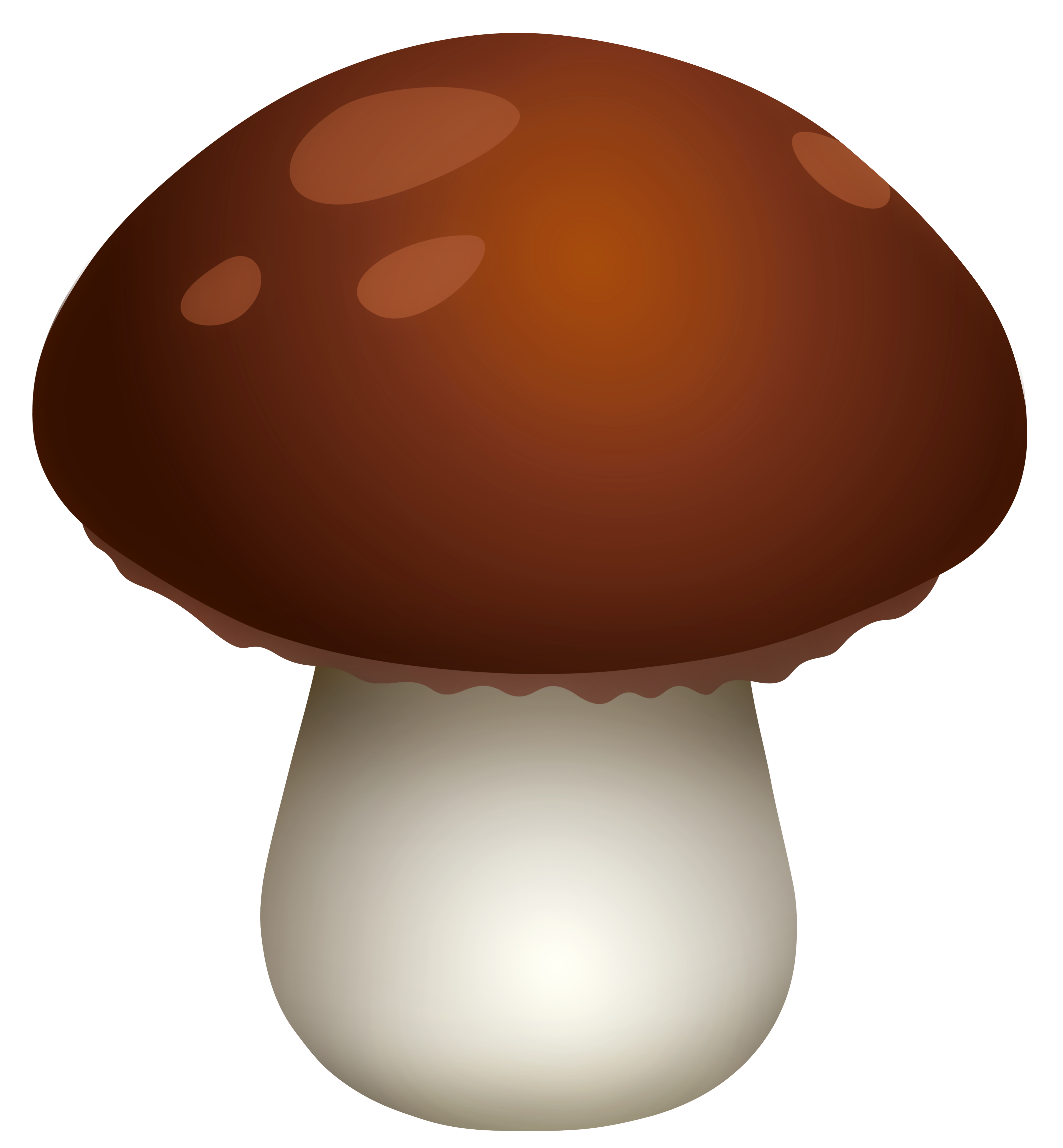 Dark Brown Mushroom PNG Clipart - Best WEB Clipart