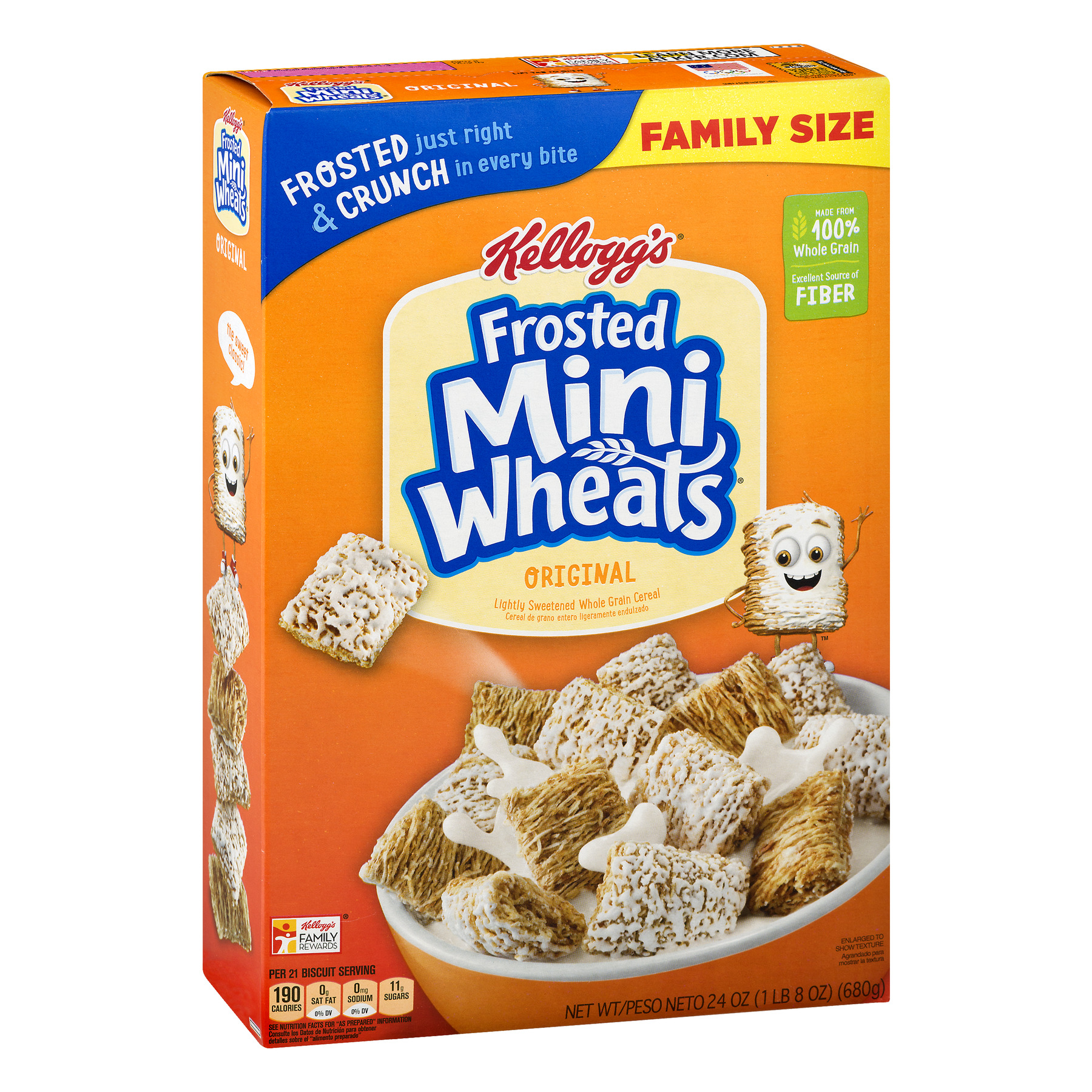 Kellogg's Frosted Mini-Wheats Bite Size Breakfast Cereal 24 Oz ...