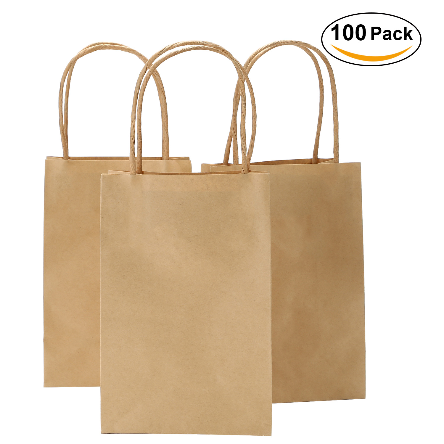 50 100Pcs Small Large Size Christmas Gift Bags Shopping Kraft Paper ...