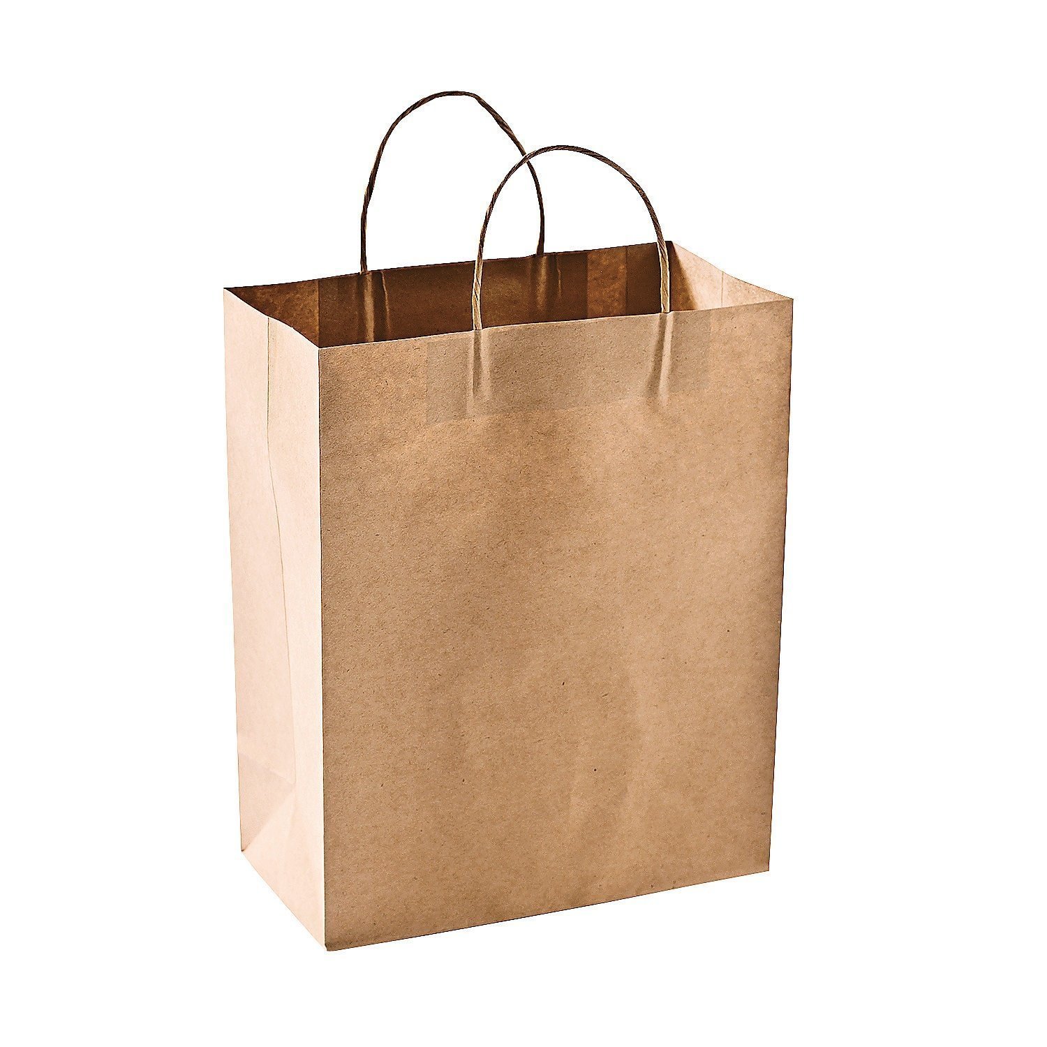 Amazon.com: Green Direct Reusable Brown Paper Shopping Bags ...