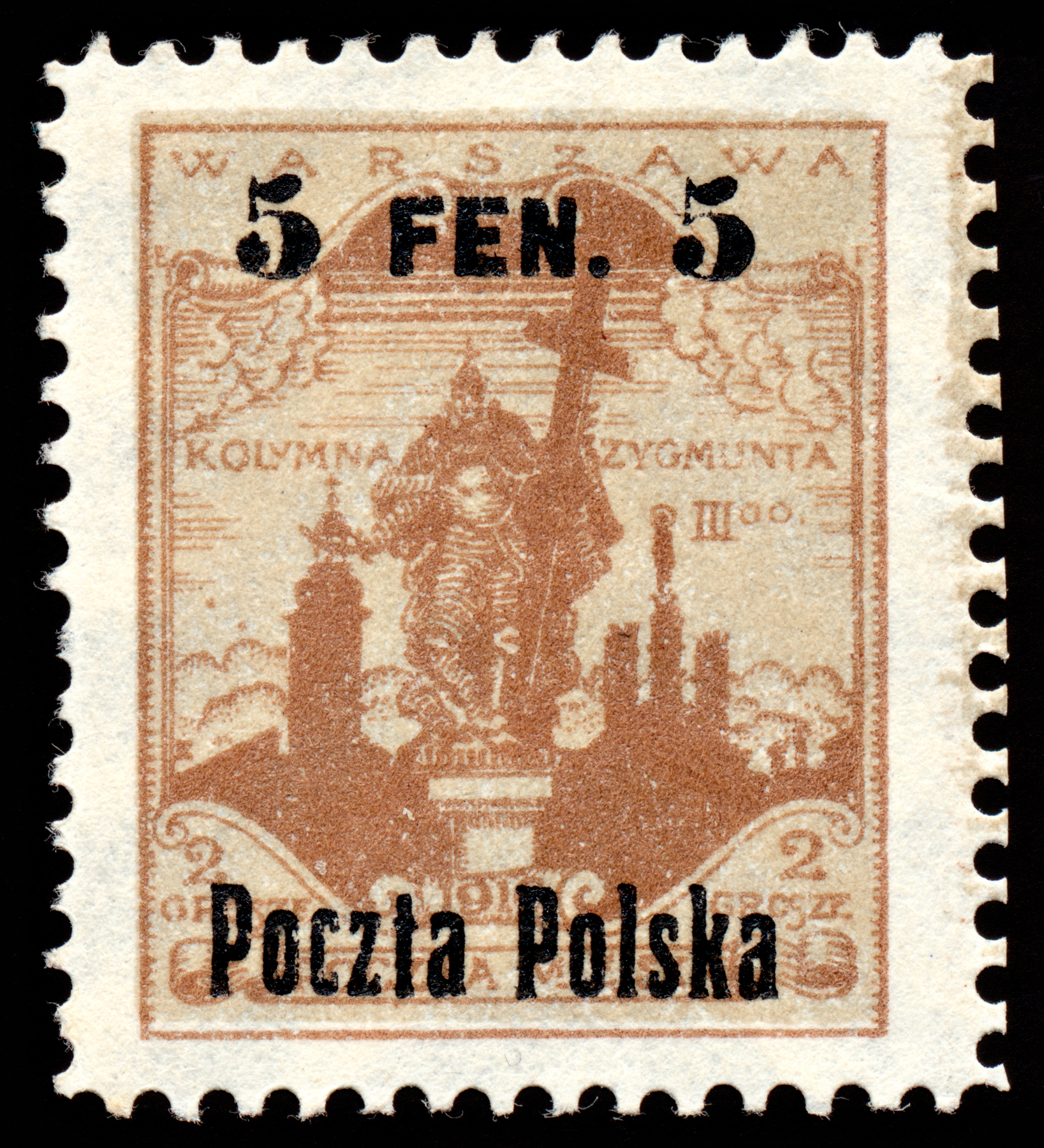 Brown sigismund's column stamp photo