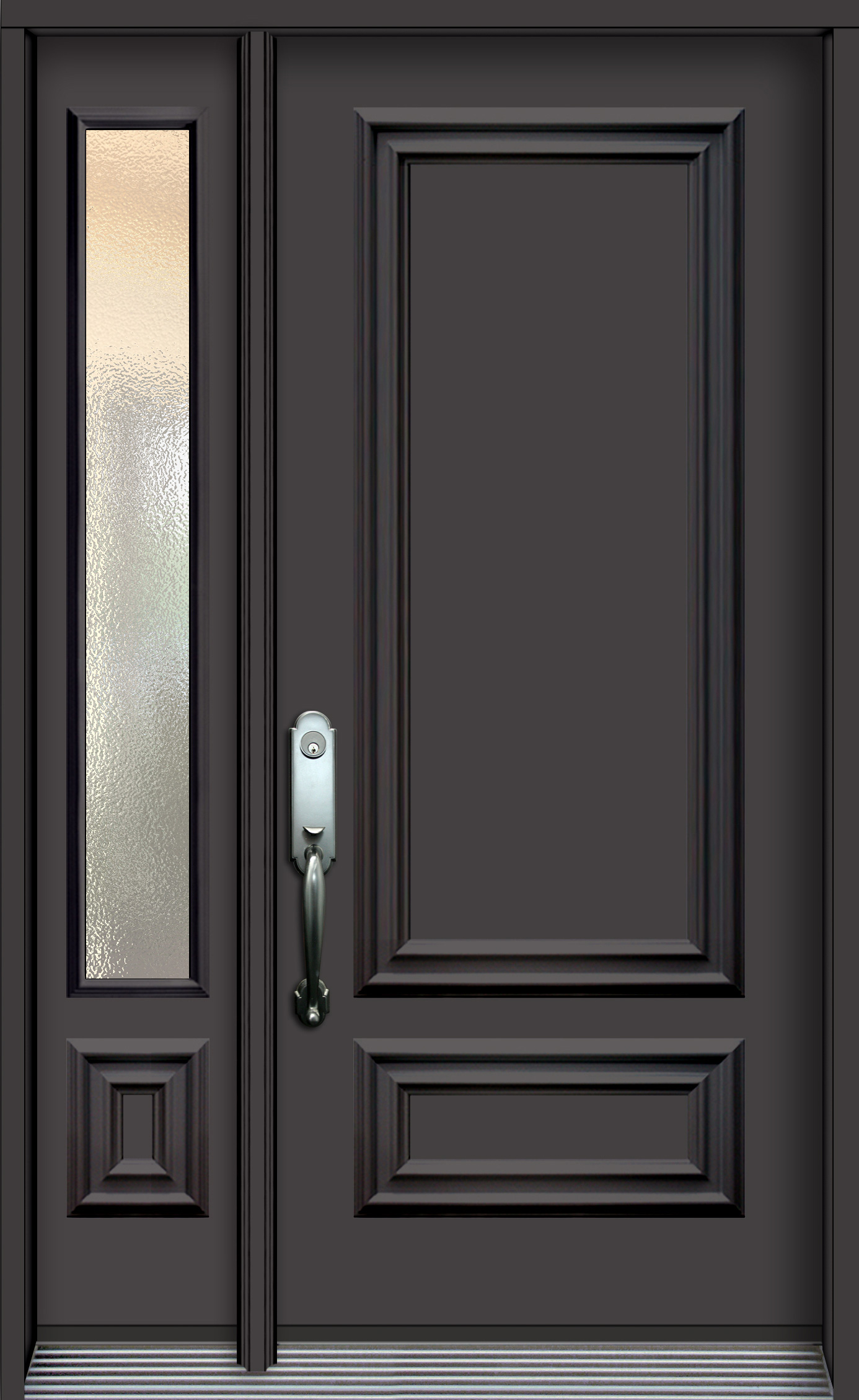 NB5410 Steel door with decorative panels, 1 PAL77 left (Commercial ...