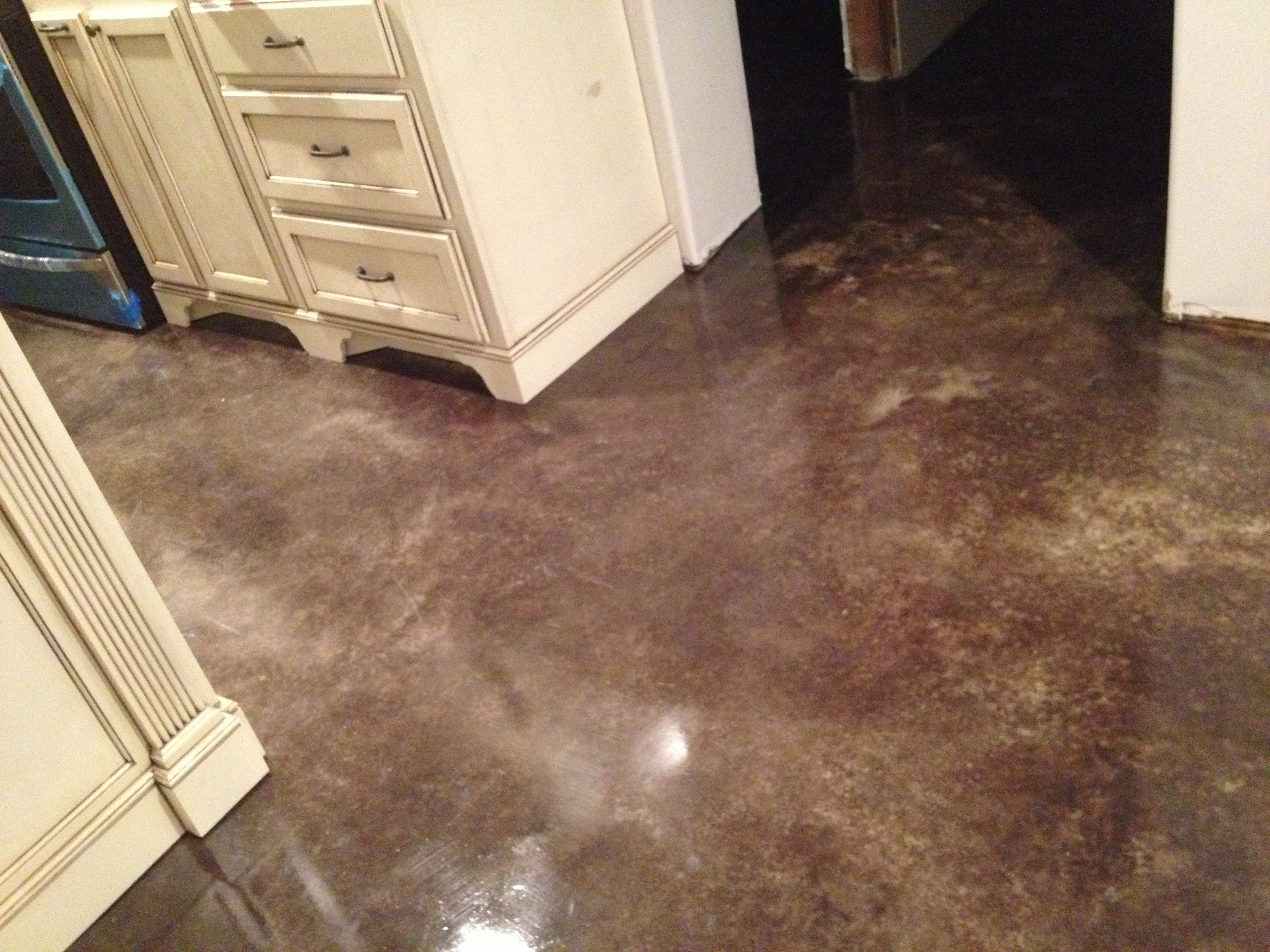 Heated stained concrete floor DIY by Eric and julie | my projects ...
