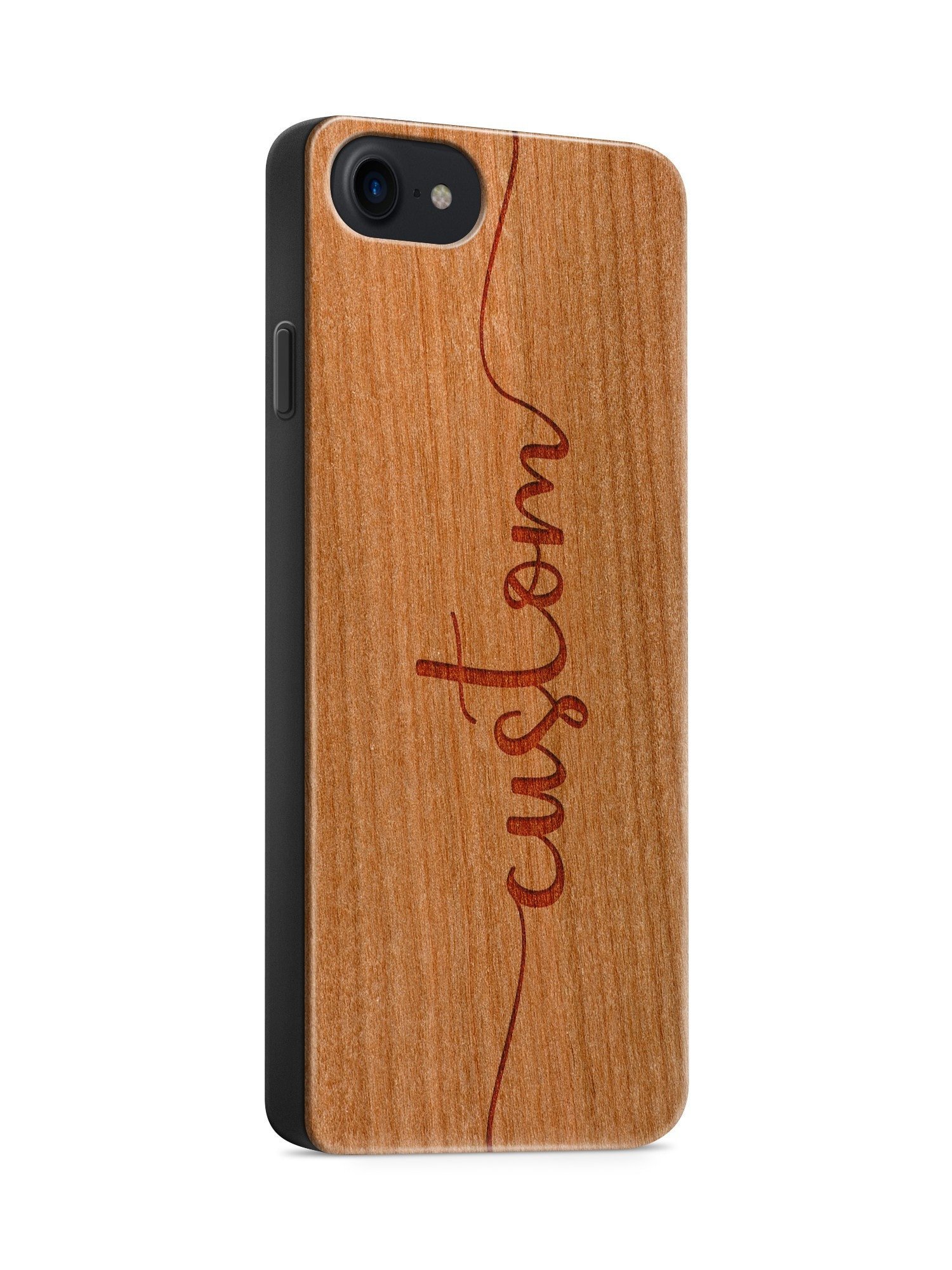 Custom Name' - Wood Case Cover - Milkyway