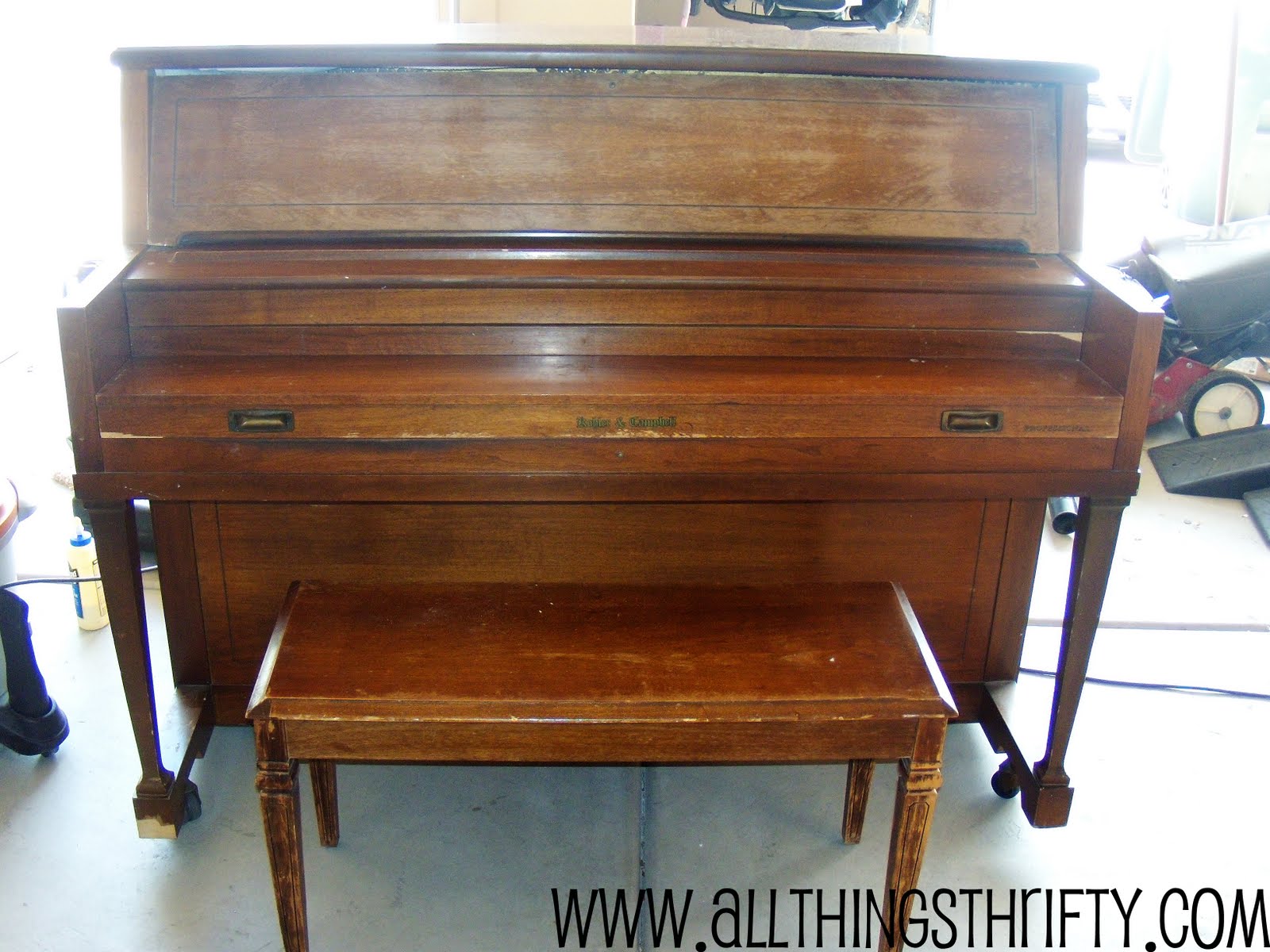 Piano Refinishing 101 | All Things Thrifty