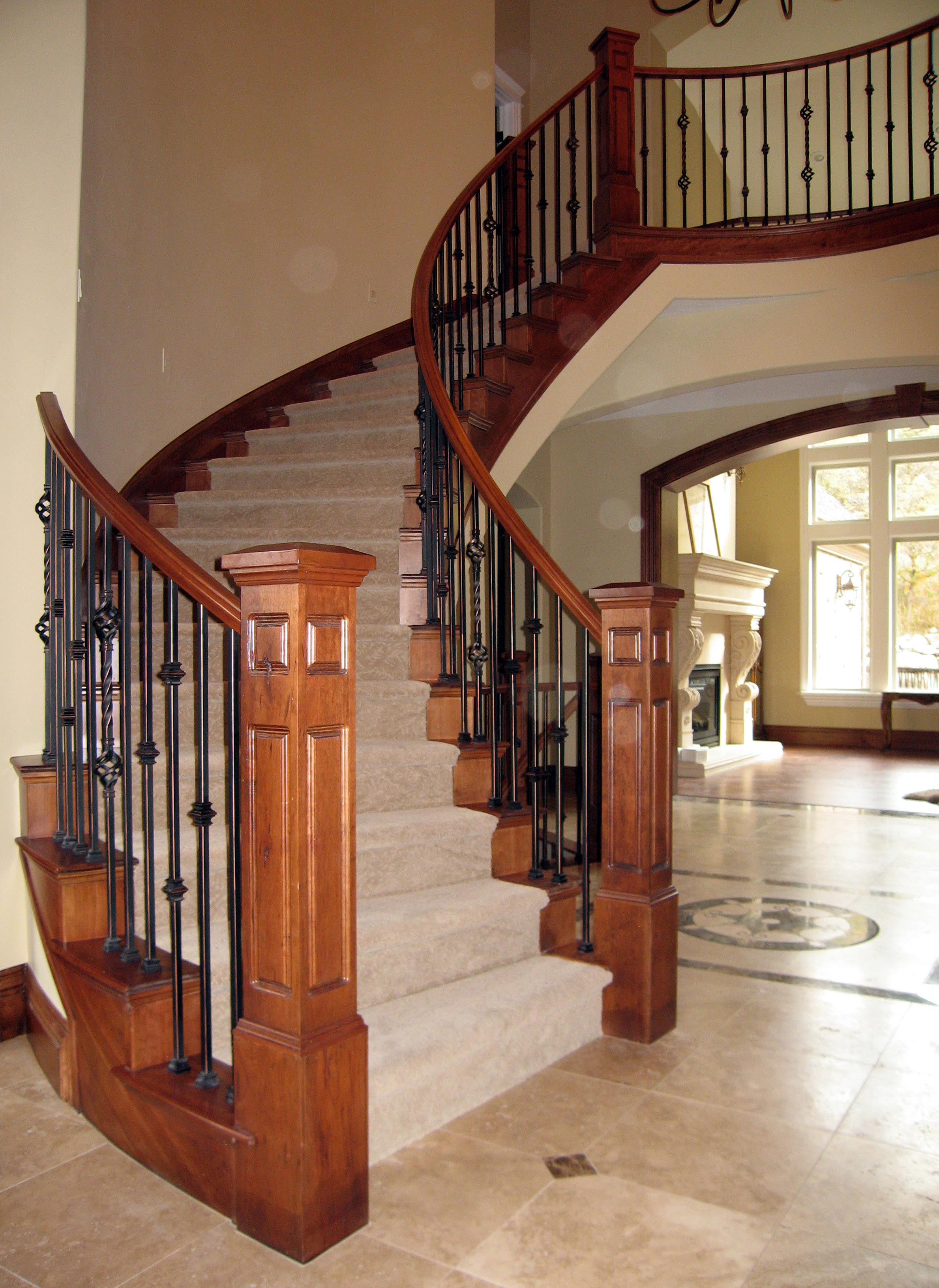 Red Alder Stair Parts - Wood Stairs