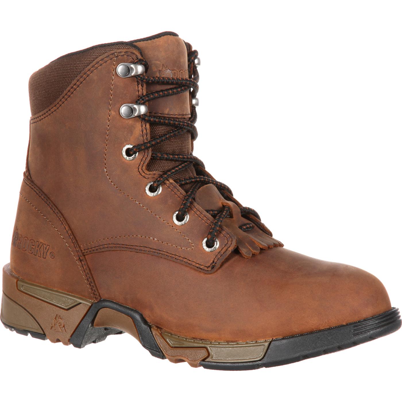 Rocky Women's Aztec Brown Lace-up Work Boot, style RKK0137