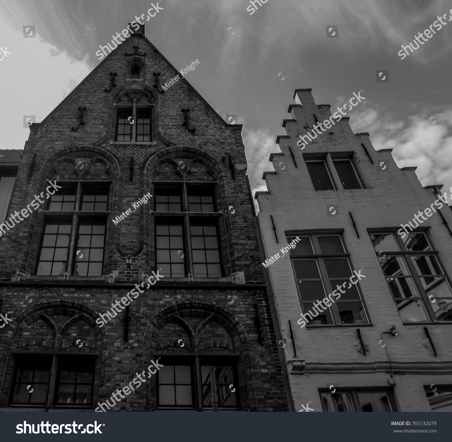 Traditional Architecture Building Brugge Belgium September Stock ...