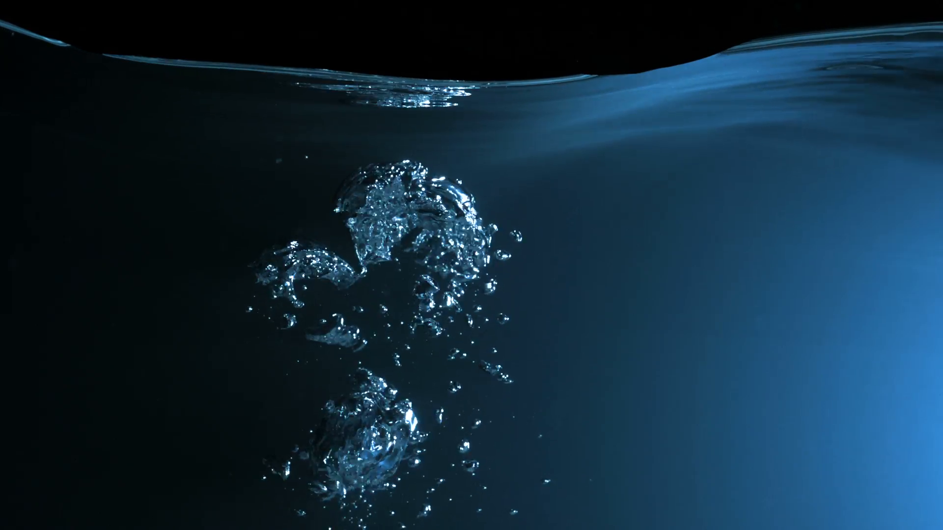 Bubbles rising in water, Slow Motion Stock Video Footage - Videoblocks