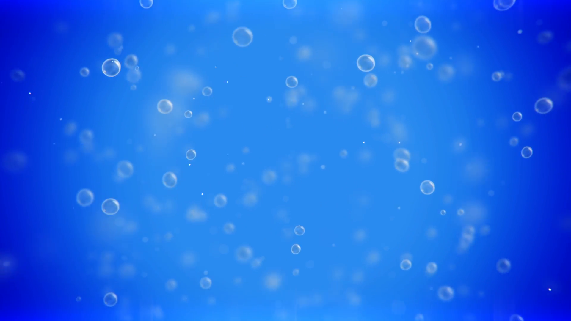 Bubbles floating up animation on blue background with Oxygen symbol ...