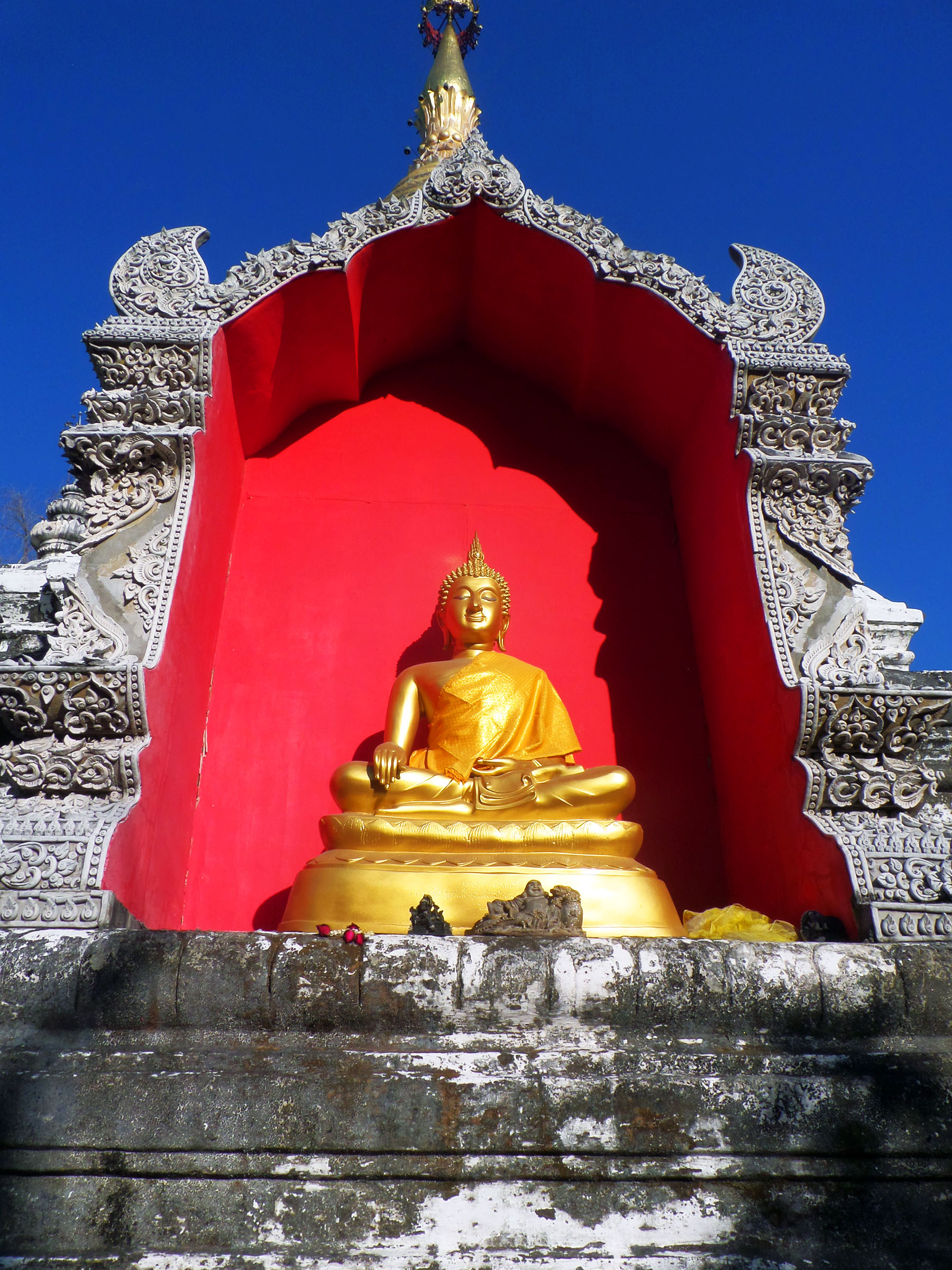 Buddha in pagoda photo