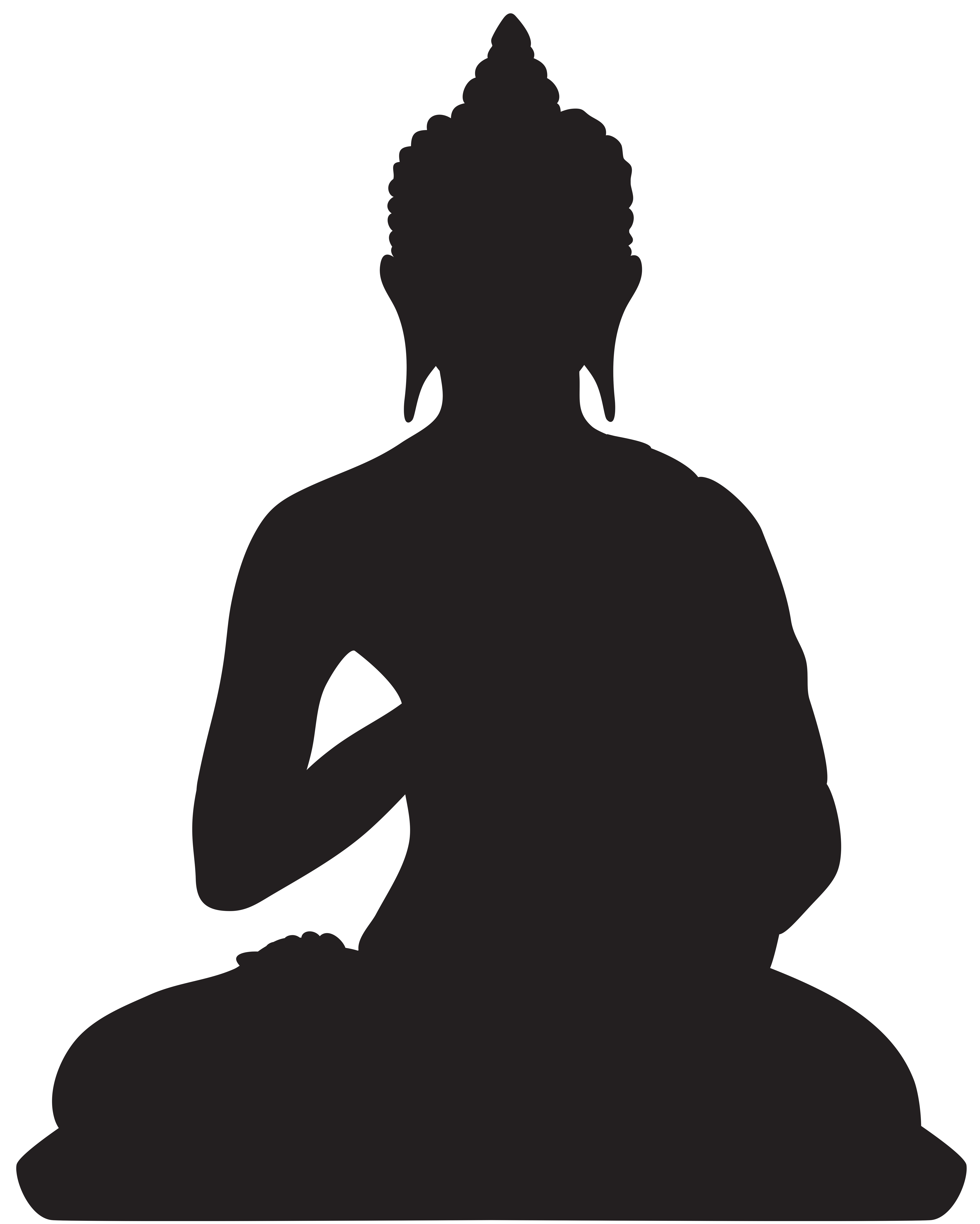 Buddha Silhouette PNG Clip Art - Best WEB Clipart