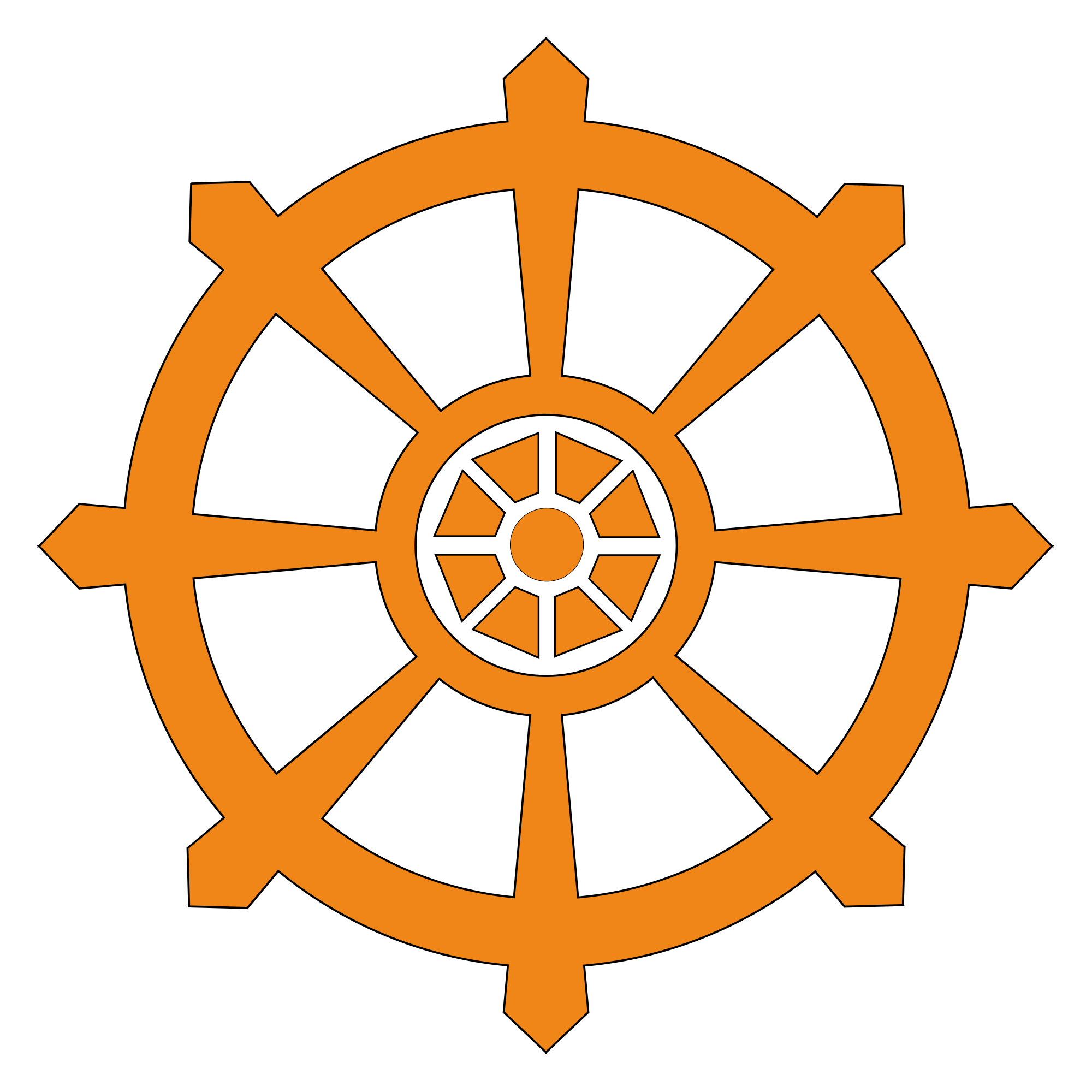 File:Dharma wheel.svg - Wikimedia Commons