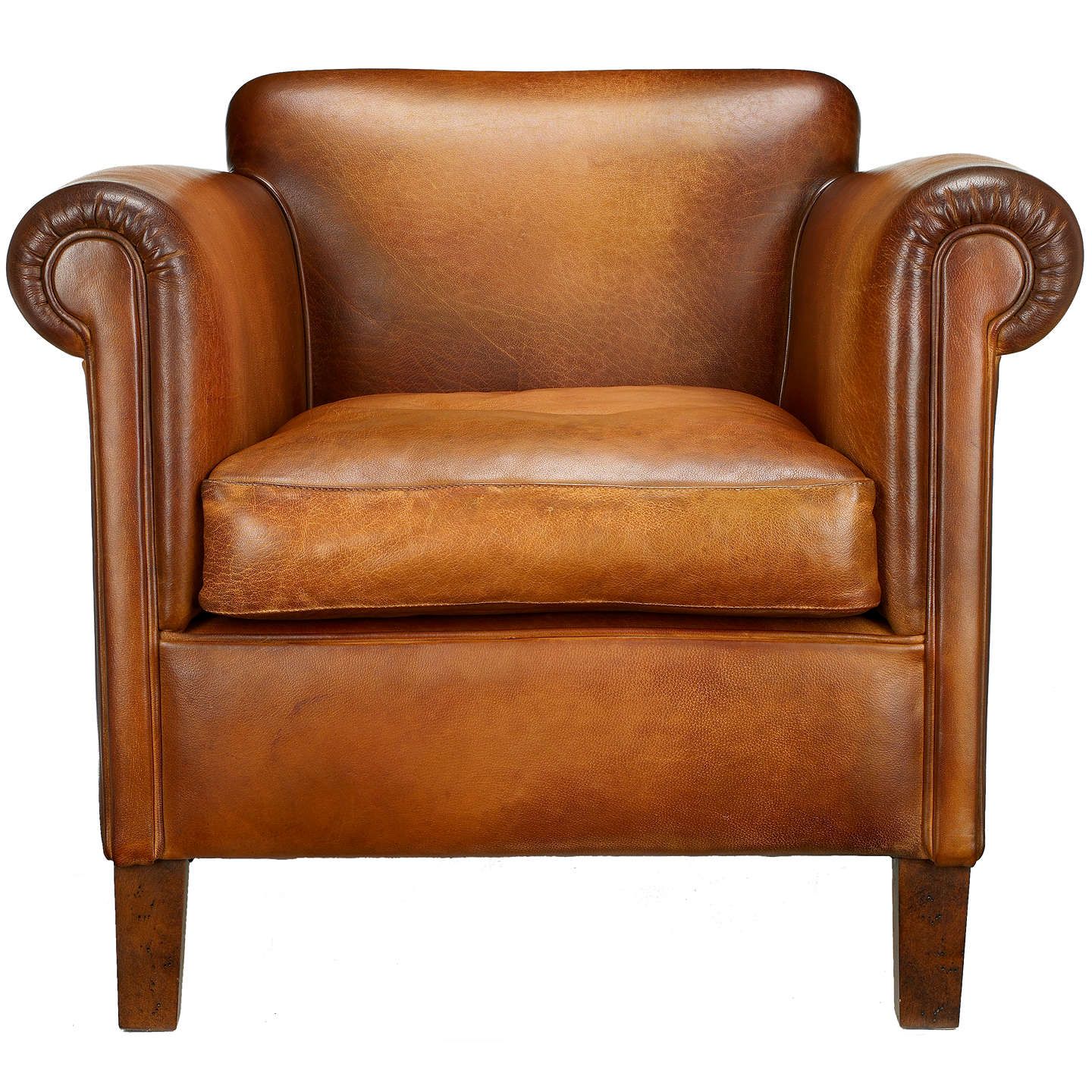 John Lewis Camford Leather Armchair, Buffalo Antique | Armchairs ...