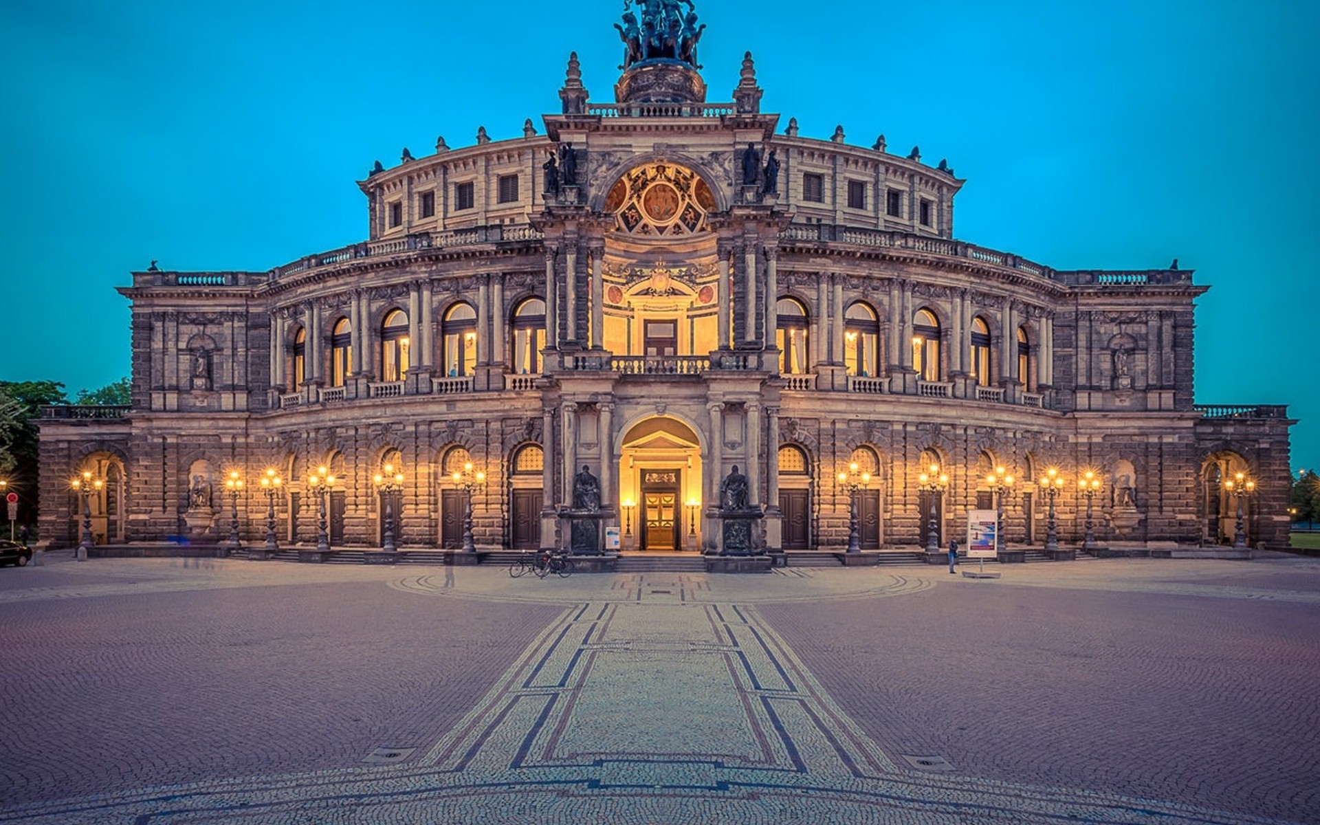 Germany, architecture, buildings, opera house, Dresden :: Wallpapers