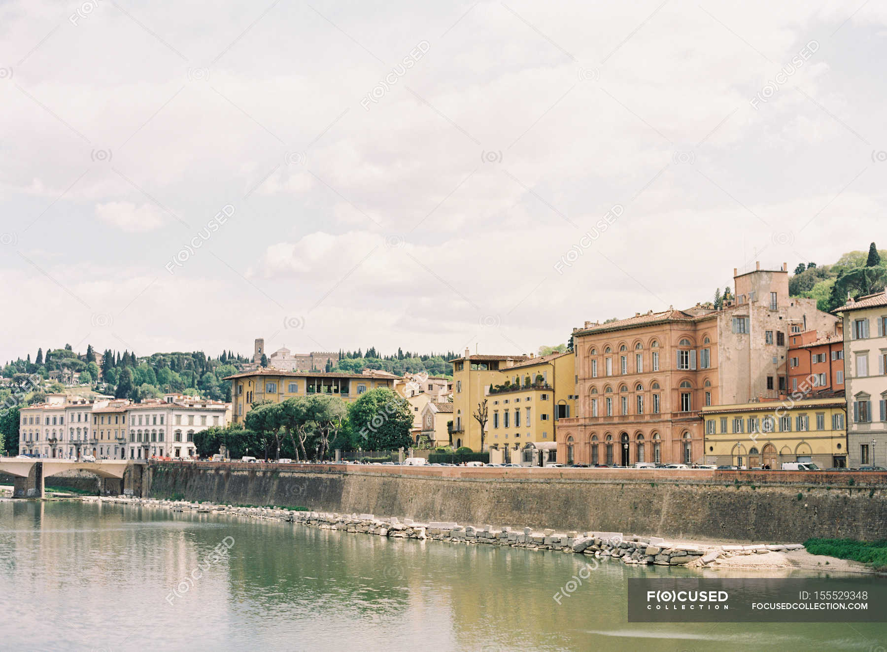 Buildings on waterfront in florence — Stock Photo | #155529348