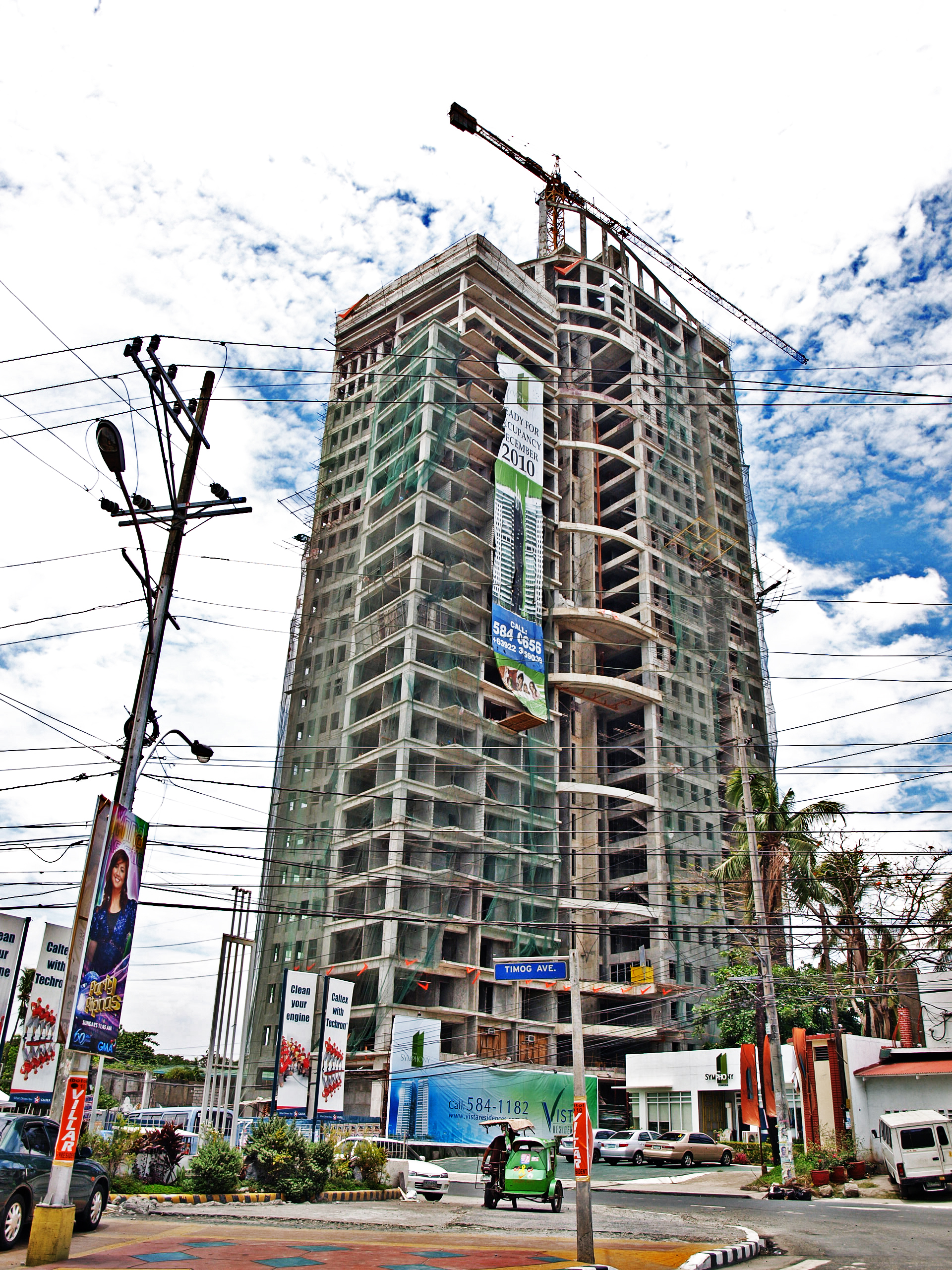 Building tower under construction photo