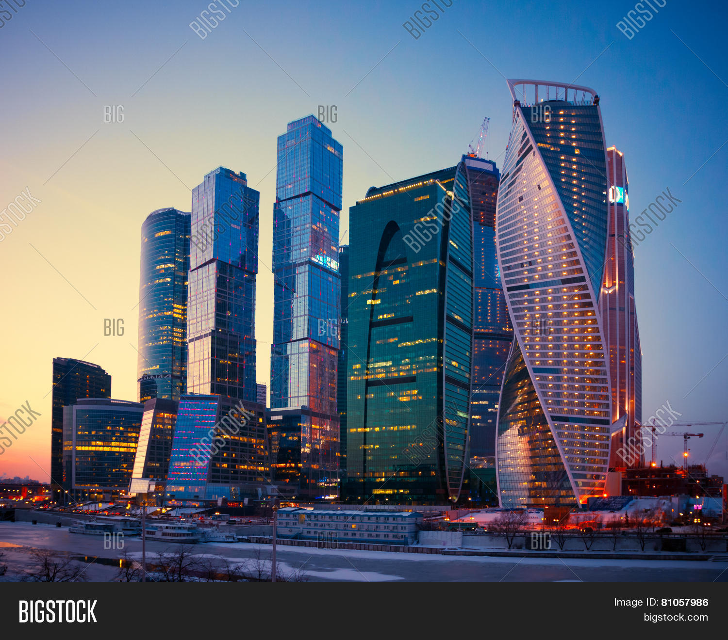 Skyscrapers Buildings Moscow City Image & Photo | Bigstock