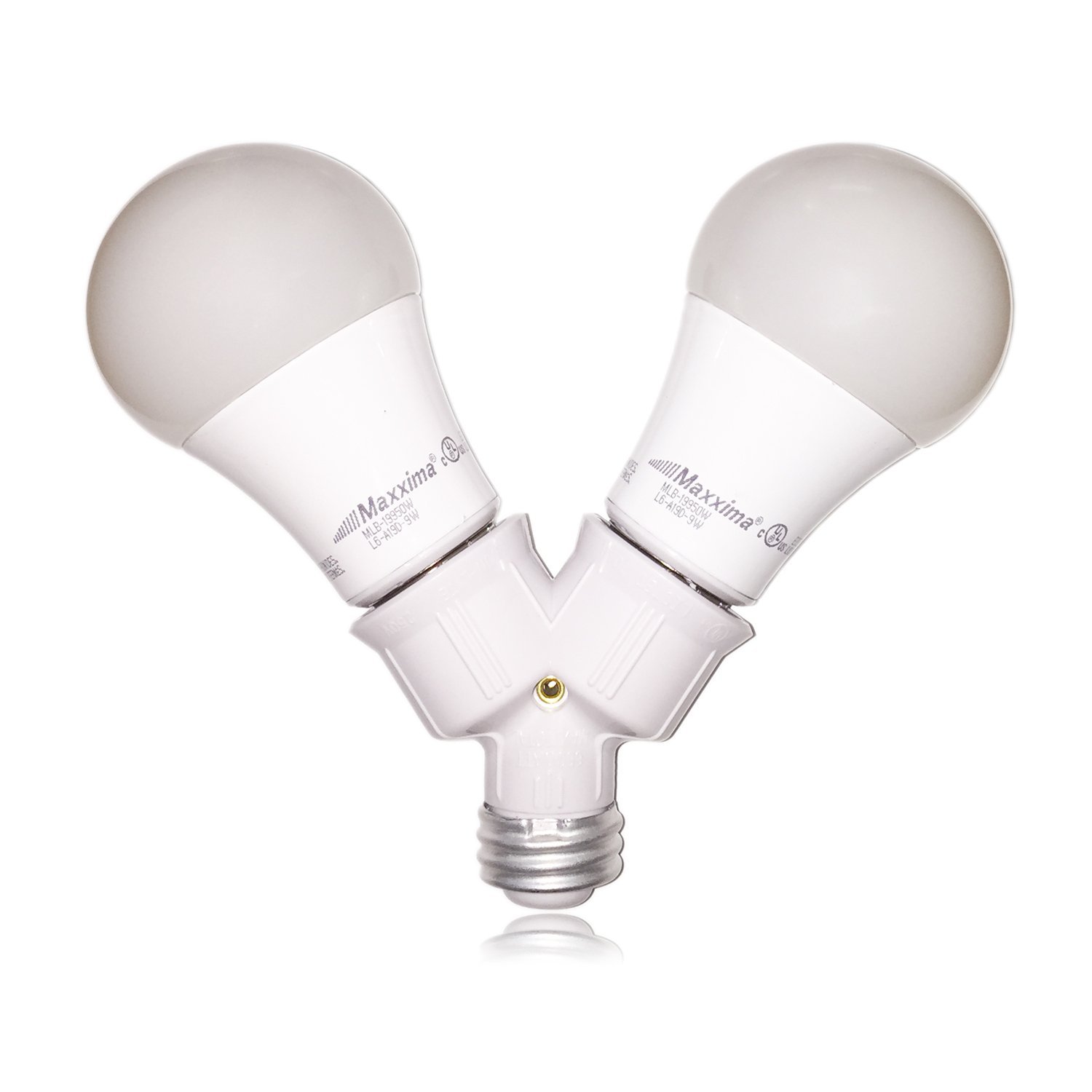 Maxxima Light Bulb Socket Splitter For LED, CFL and Standard Bulbs ...