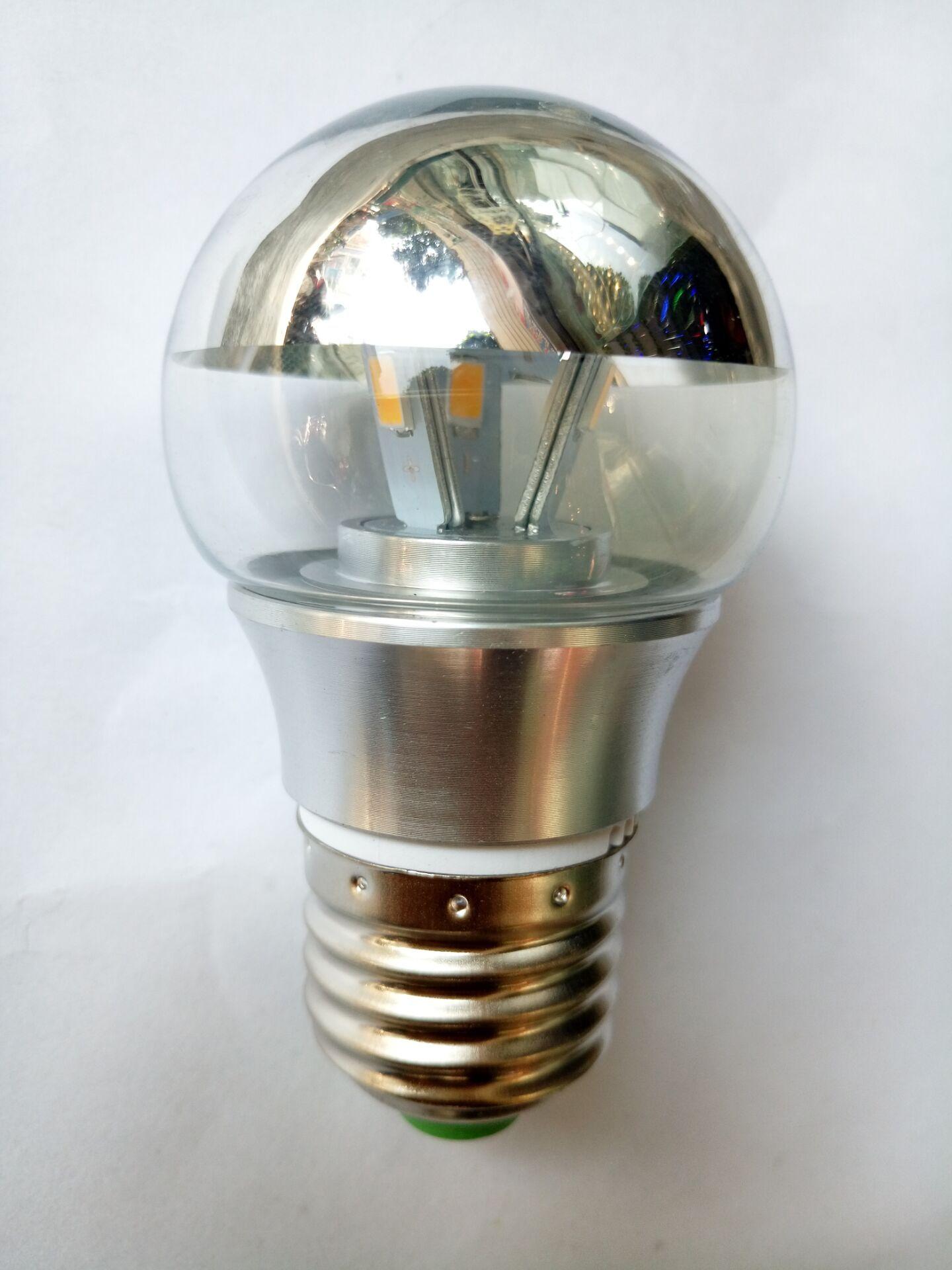 Half Chrome Top G45 Bulb 3w 5w E27 Warm White Light Led Lamp Bulb ...