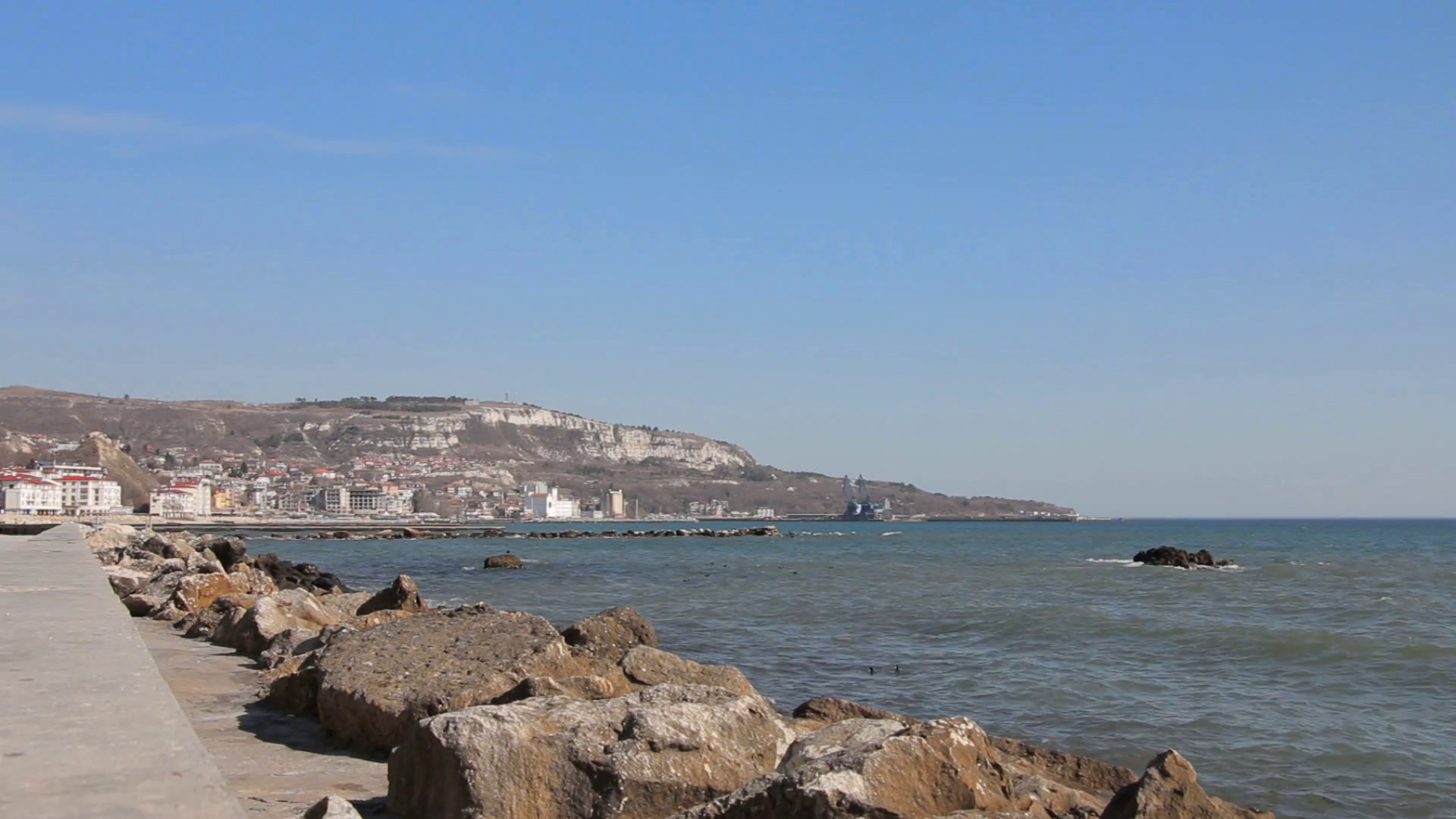 View to Balchik, Black Sea coastal town and seaside resort in ...