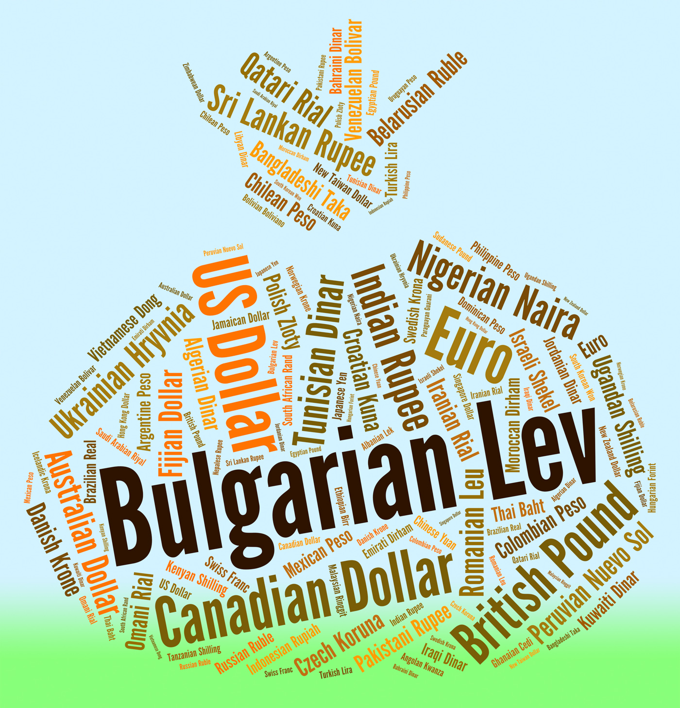 Bulgarian lev represents foreign exchange and bgn photo