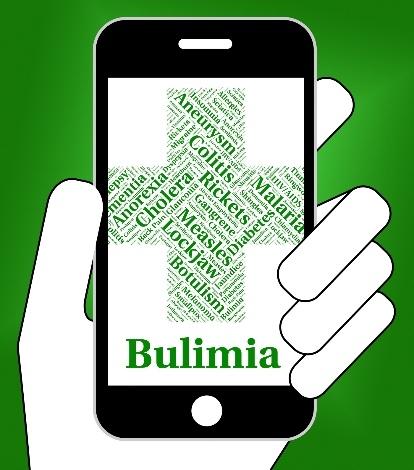 Bulimia illness represents binge vomit syndrome and ailment photo