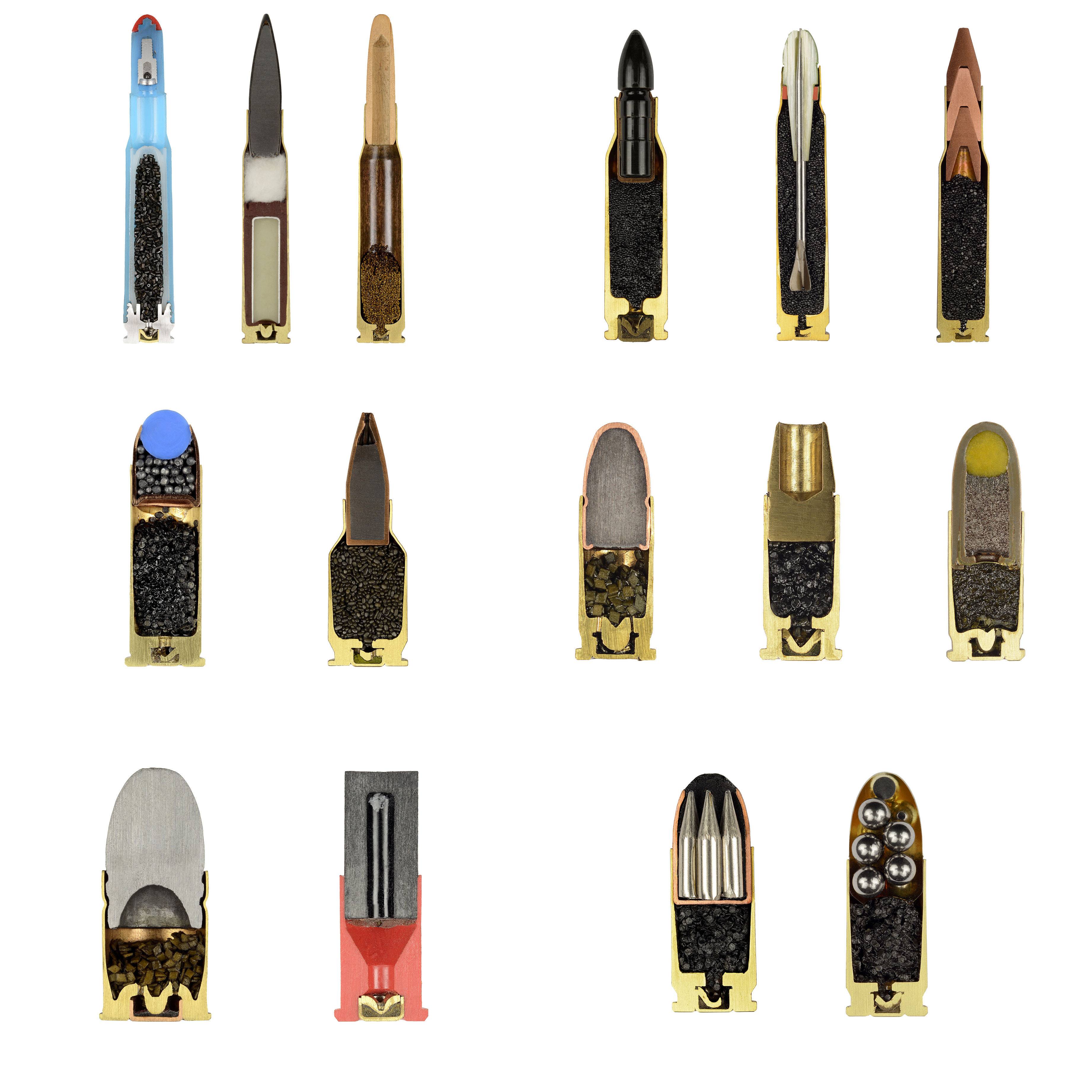 15 Different types of bullets [466x466] : ThingsCutInHalfPorn