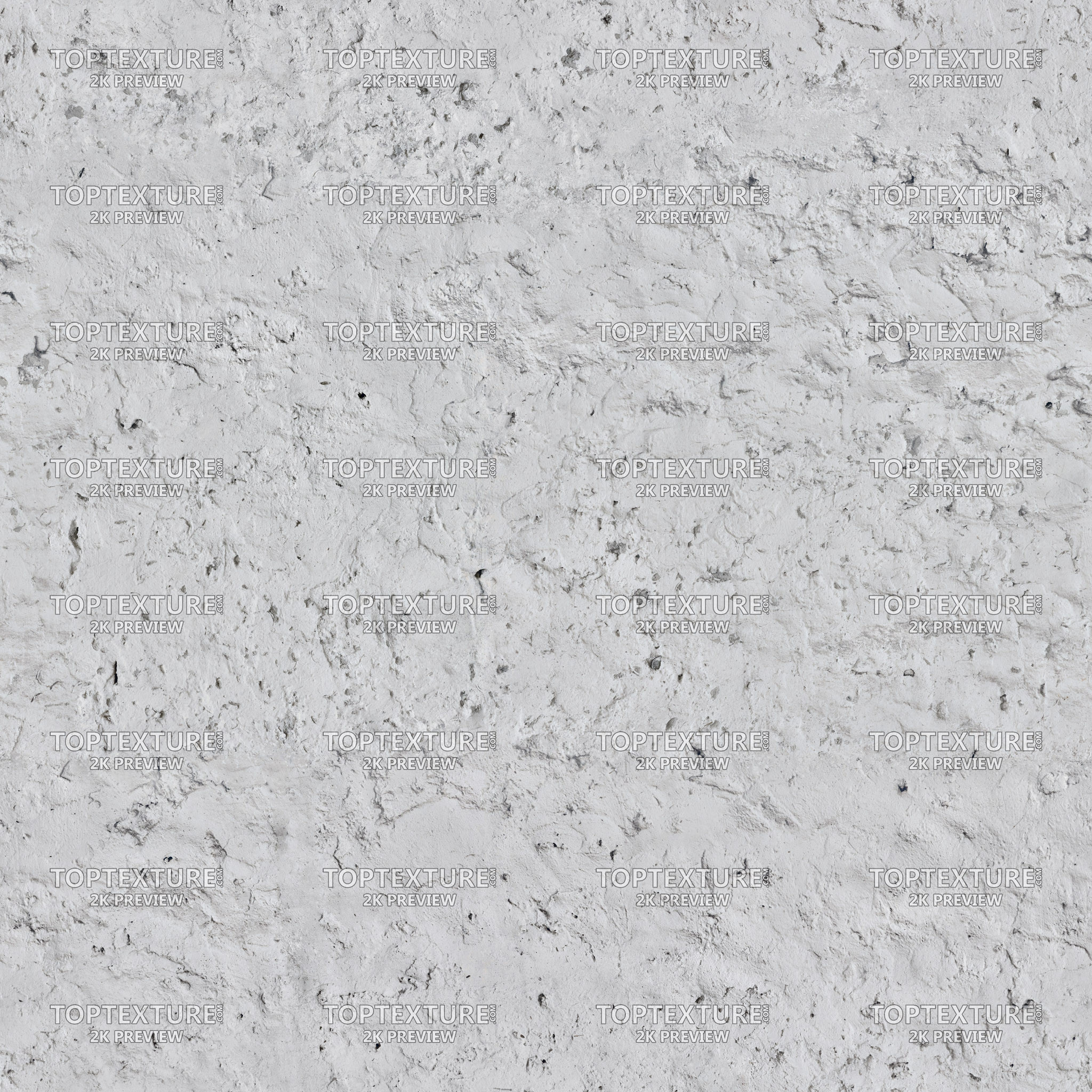 Rough Bumpy White Wall Plaster - Top Texture