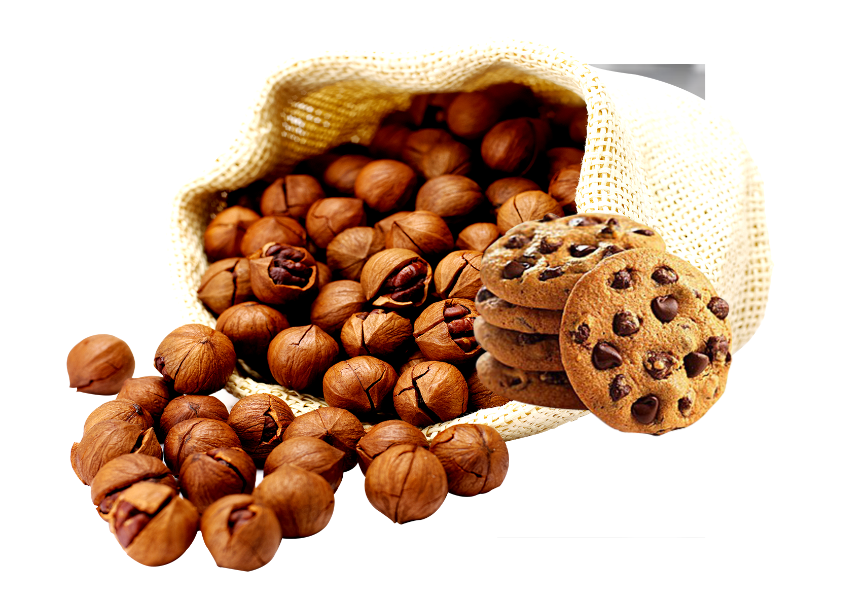 Chocolate chip cookie Hazelnut Snack - A bunch of snacks and cookies ...