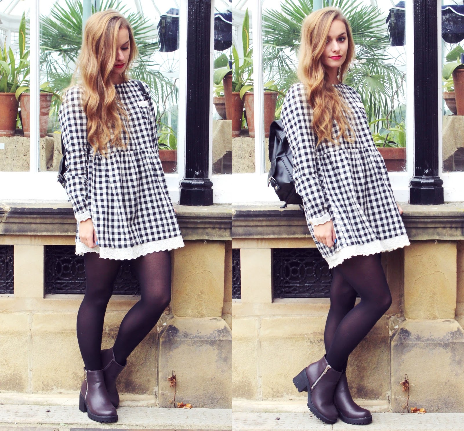 OOTD | New Look Burgundy Boots - Thumbelina Lillie