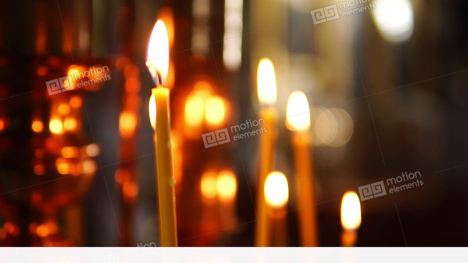 One Burning Candle In Focus, The Orthodox Church Stock video footage ...